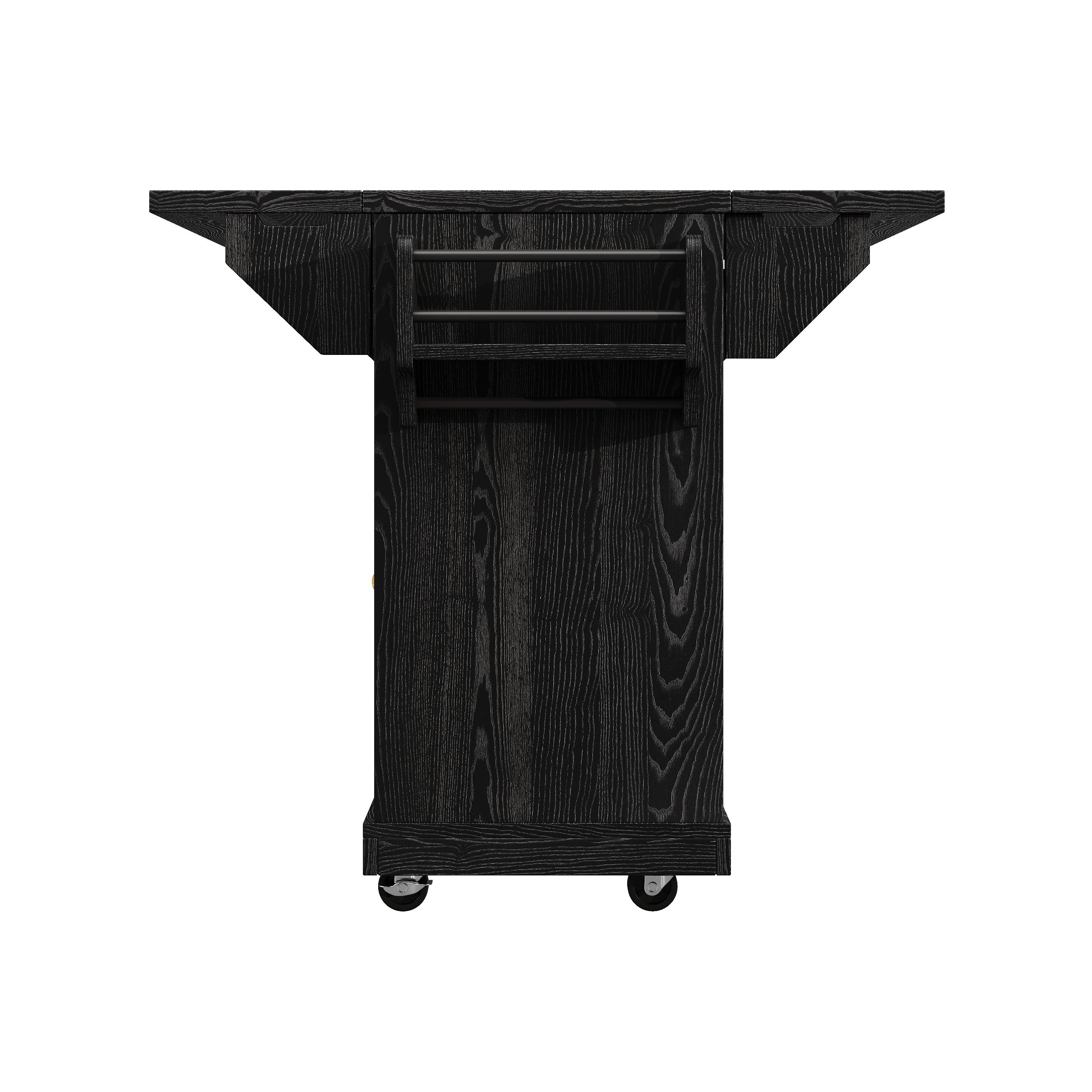 Black - Urban Meuble - Multifunctional Mobile Kitchen Trolley - 14