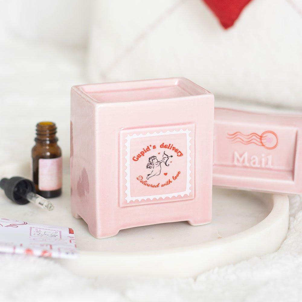 White - Something Different - Cupids Delivery Valentine Postbox Oil Burner - 2