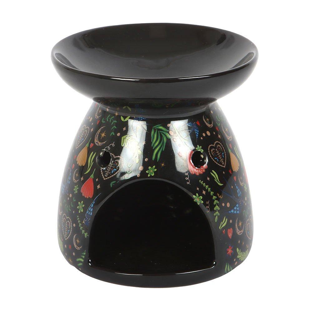 White - Something Different - Midnight Bloom Print Oil Burner - 2