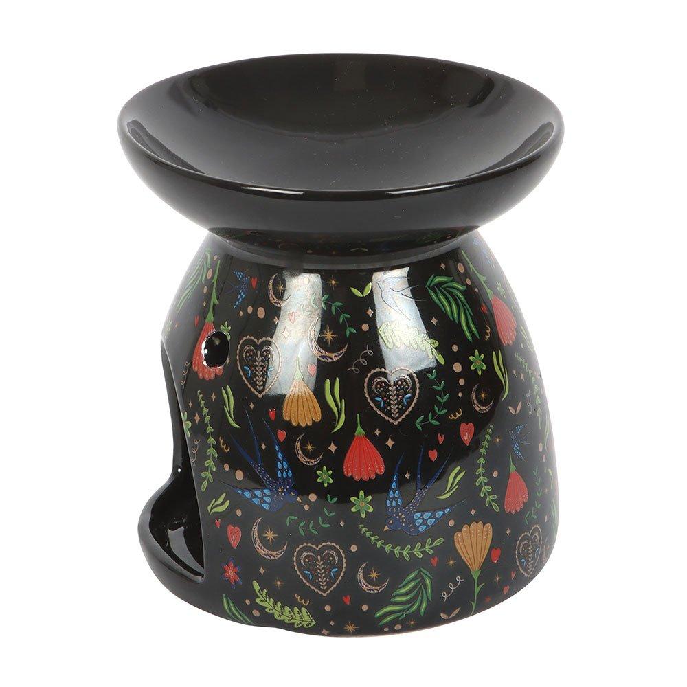 White - Something Different - Midnight Bloom Print Oil Burner - 3