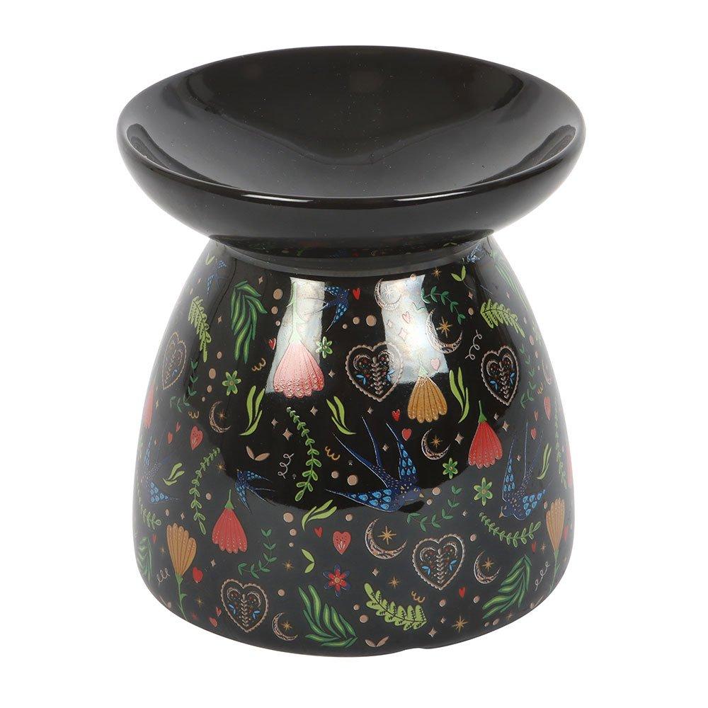 White - Something Different - Midnight Bloom Print Oil Burner - 4