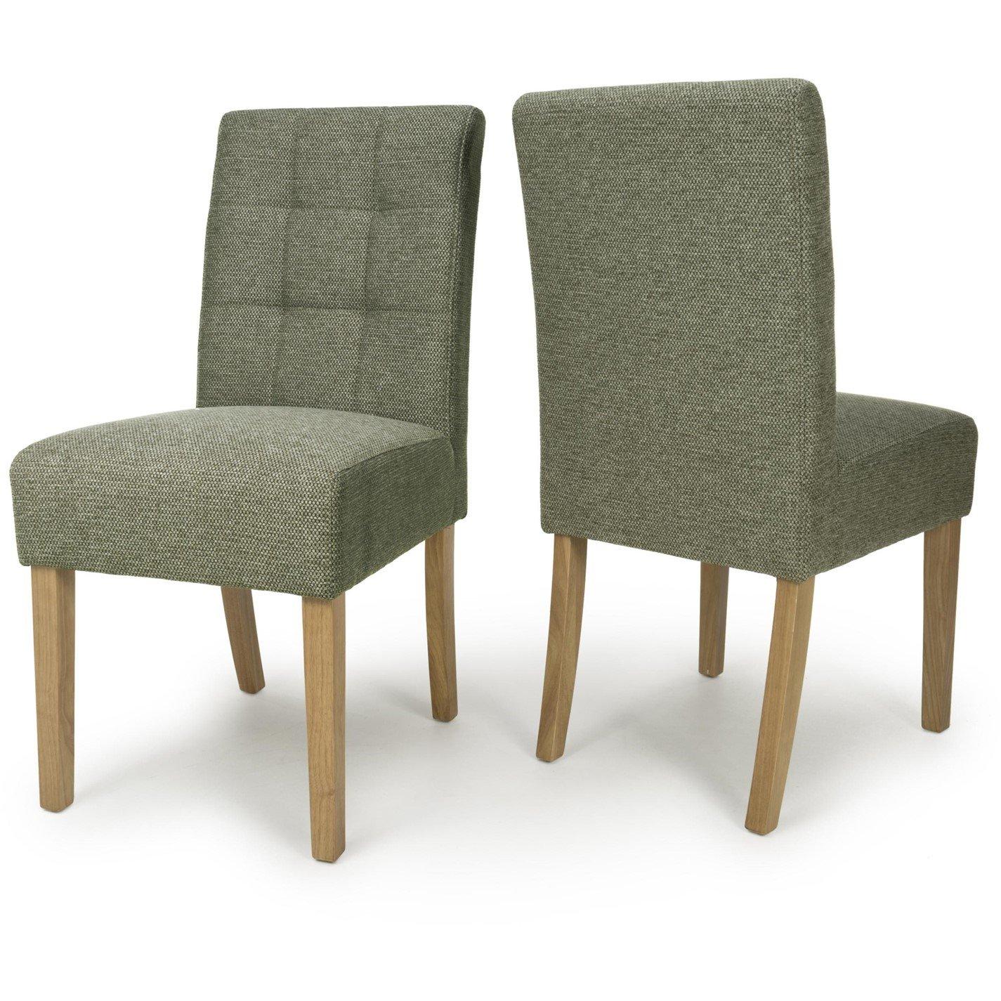 Green - Natural - Shankar - Set of 2 Moseley Weave Green Dining Chairs - 7