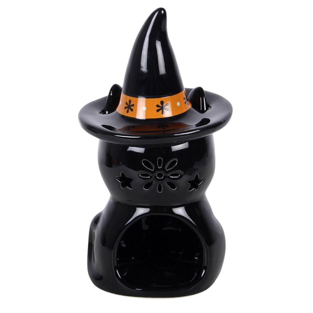 White - Something Different - Frightful Folk Black Cat Oil Burner - 4