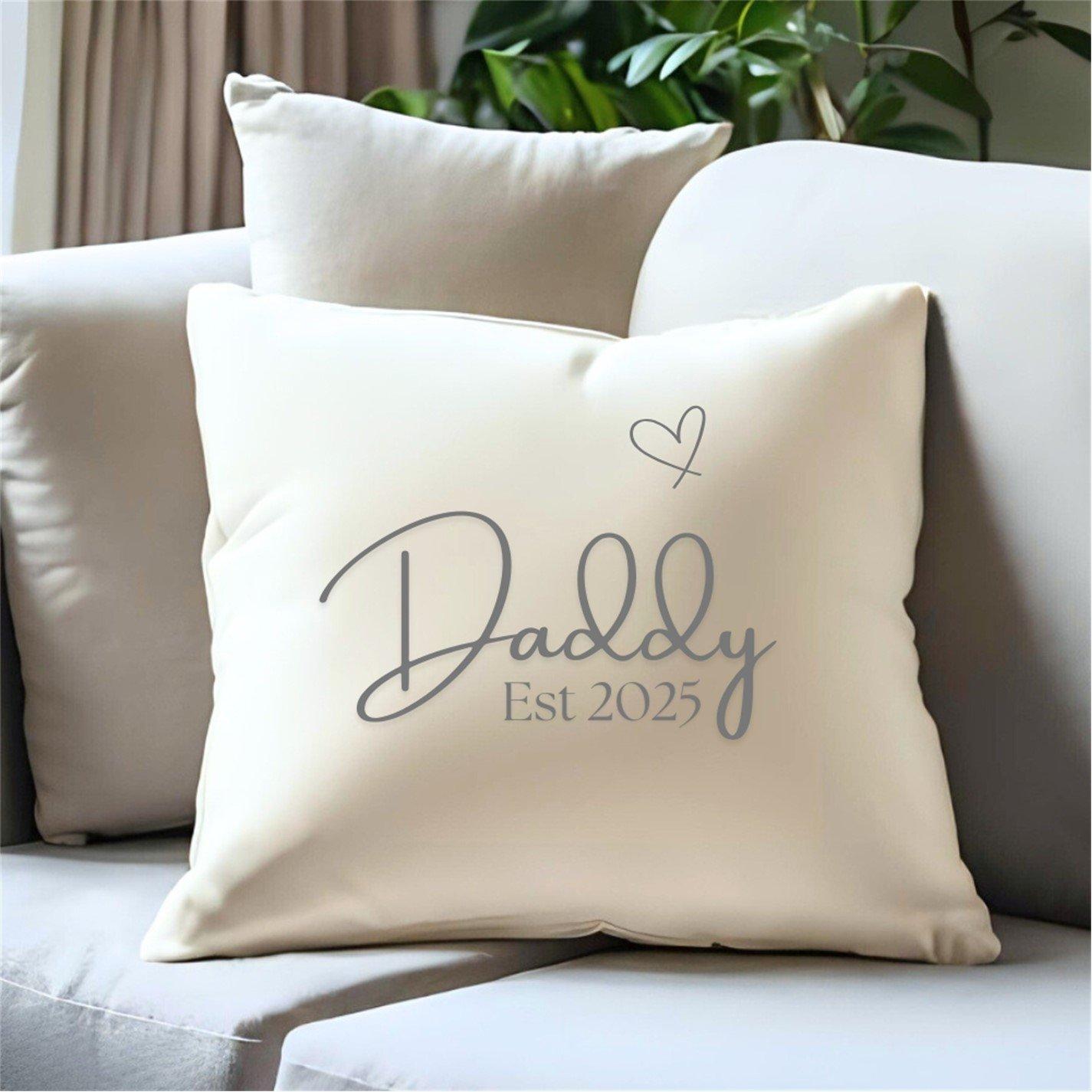 Cream - Aye Do Gifts - Daddy Est. 2026 Cushion 7700-NP-LCU - 2