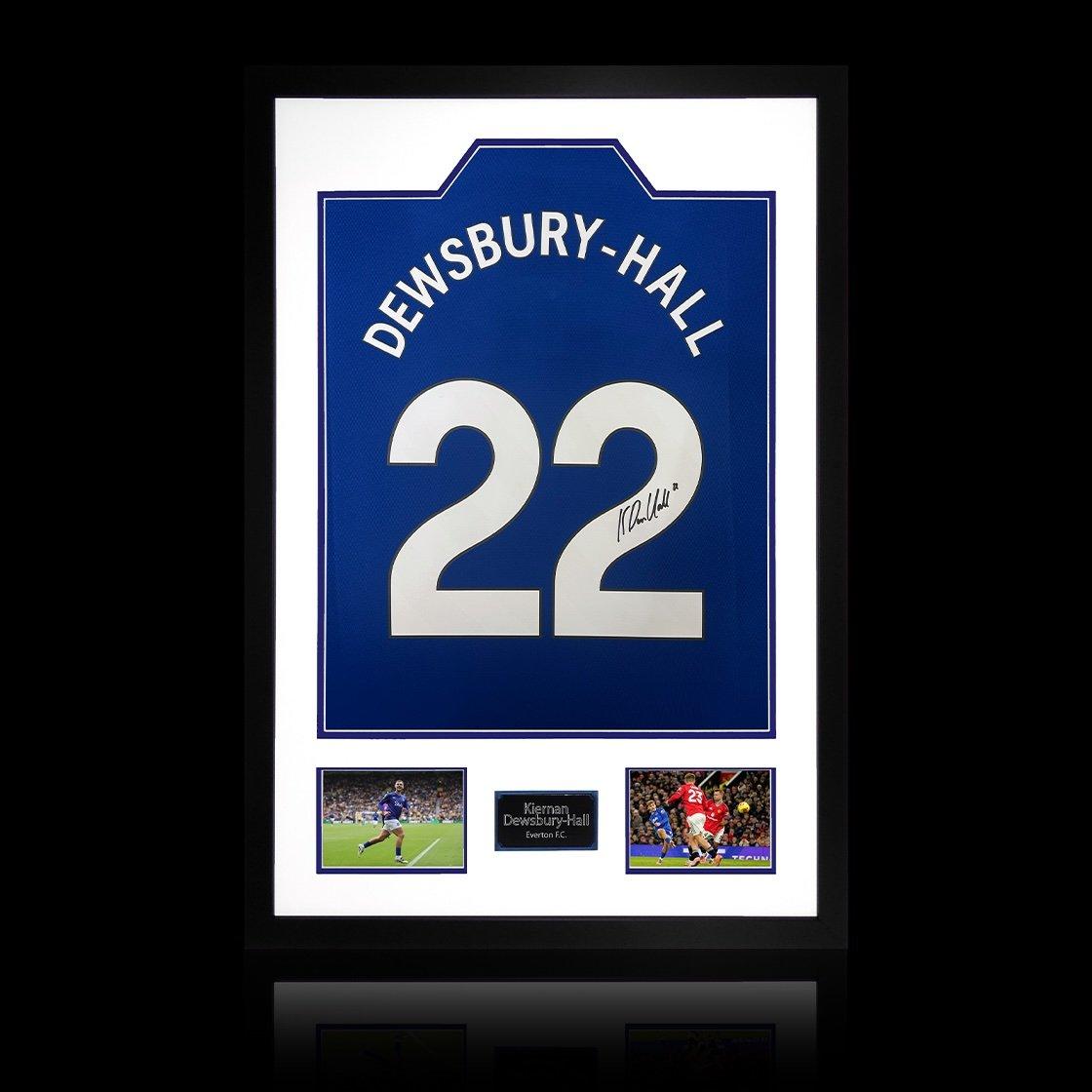 Blue - The Fan Cave - Kiernan Dewsbury-Hall Signed Everton Shirt Premium - 1