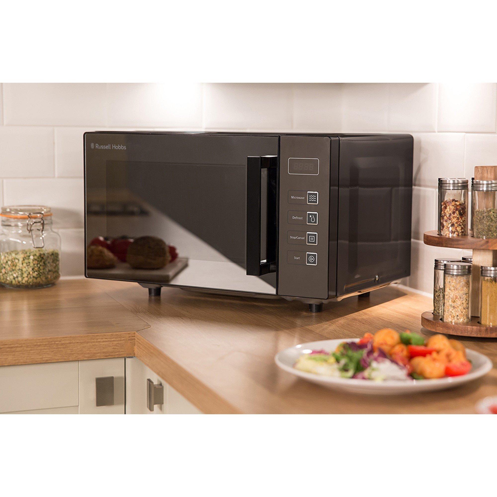 Black - Russell Hobbs - Russell Hobbs RHEM2301B Easi 23 Litre Microwave - 3