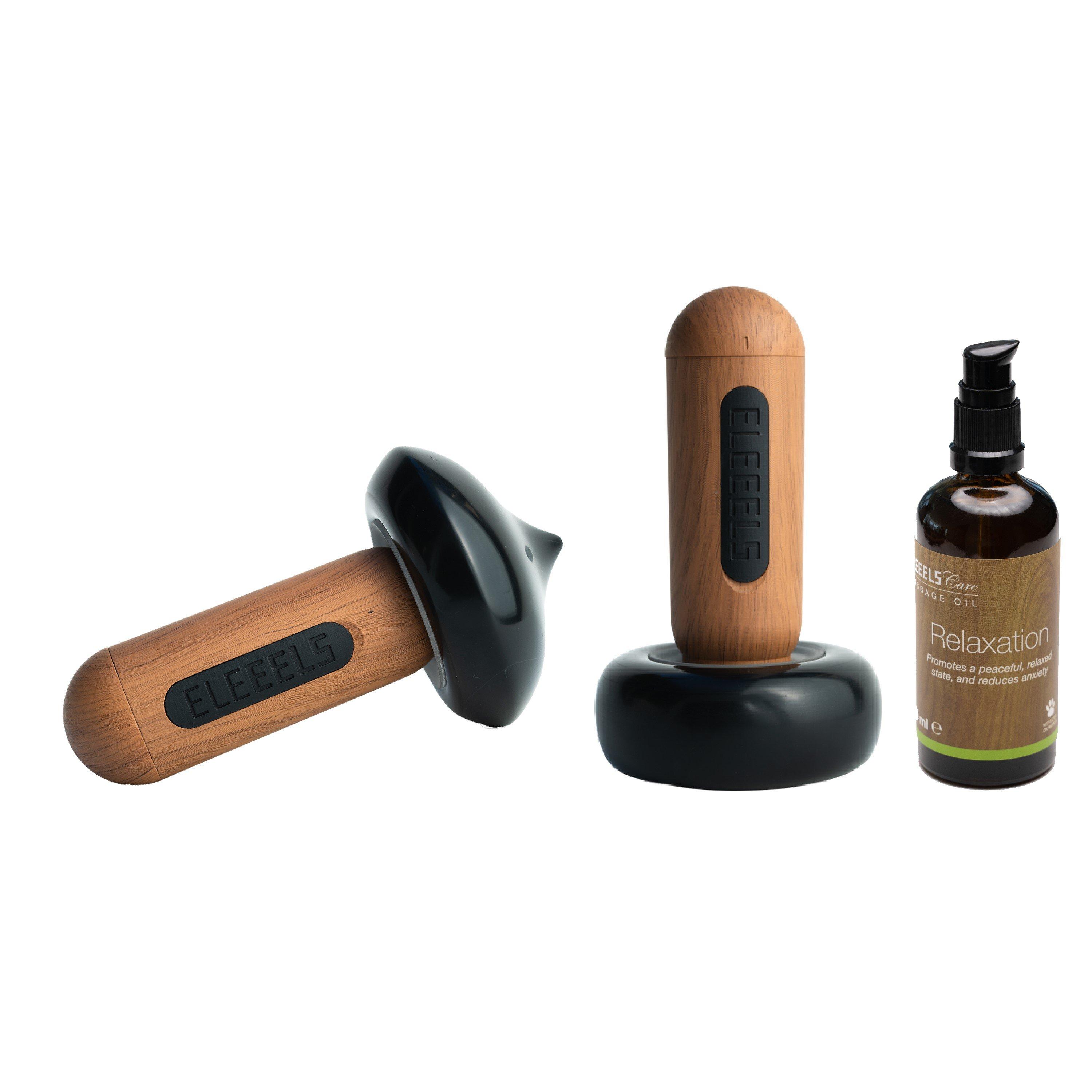 Black - ELEEELS - Eleeels S2 Hot Stone Massage Wand Collection