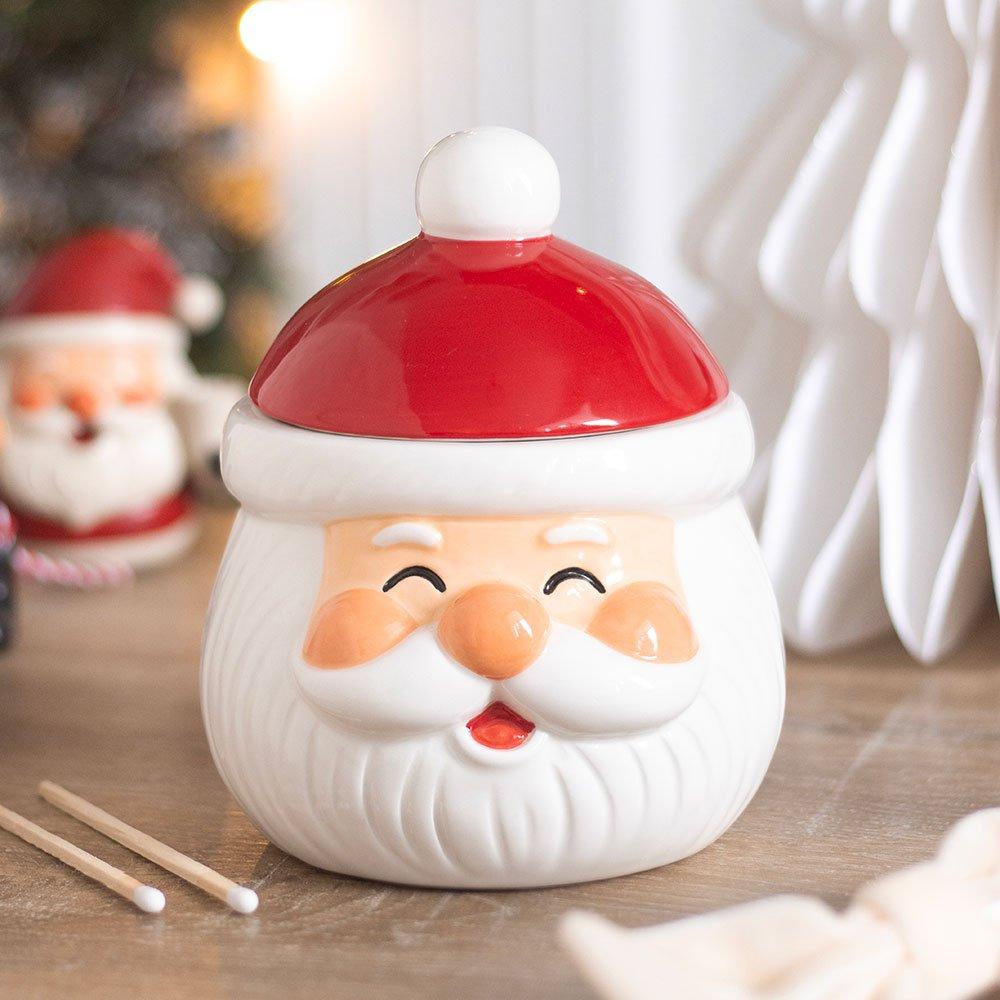 White - Something Different - Jolly Santa Christmas Oil Burner and Wax Warmer - 1