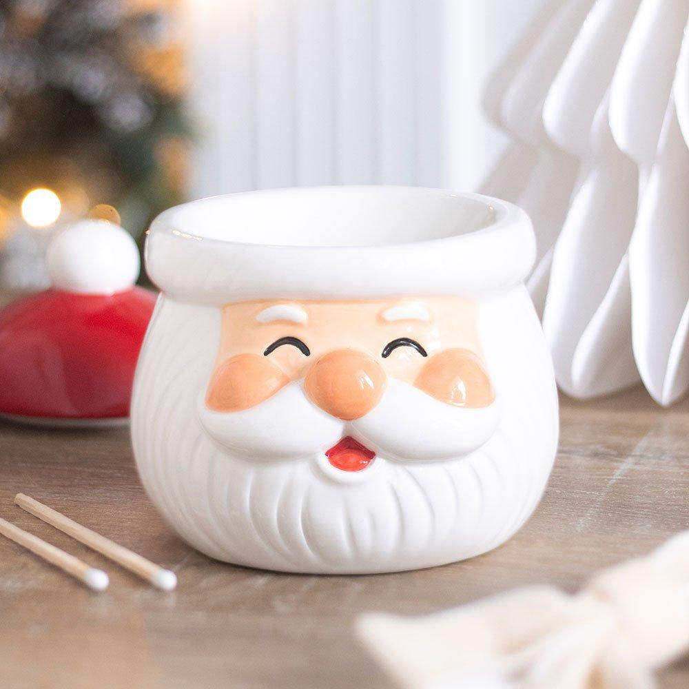 White - Something Different - Jolly Santa Christmas Oil Burner and Wax Warmer - 2