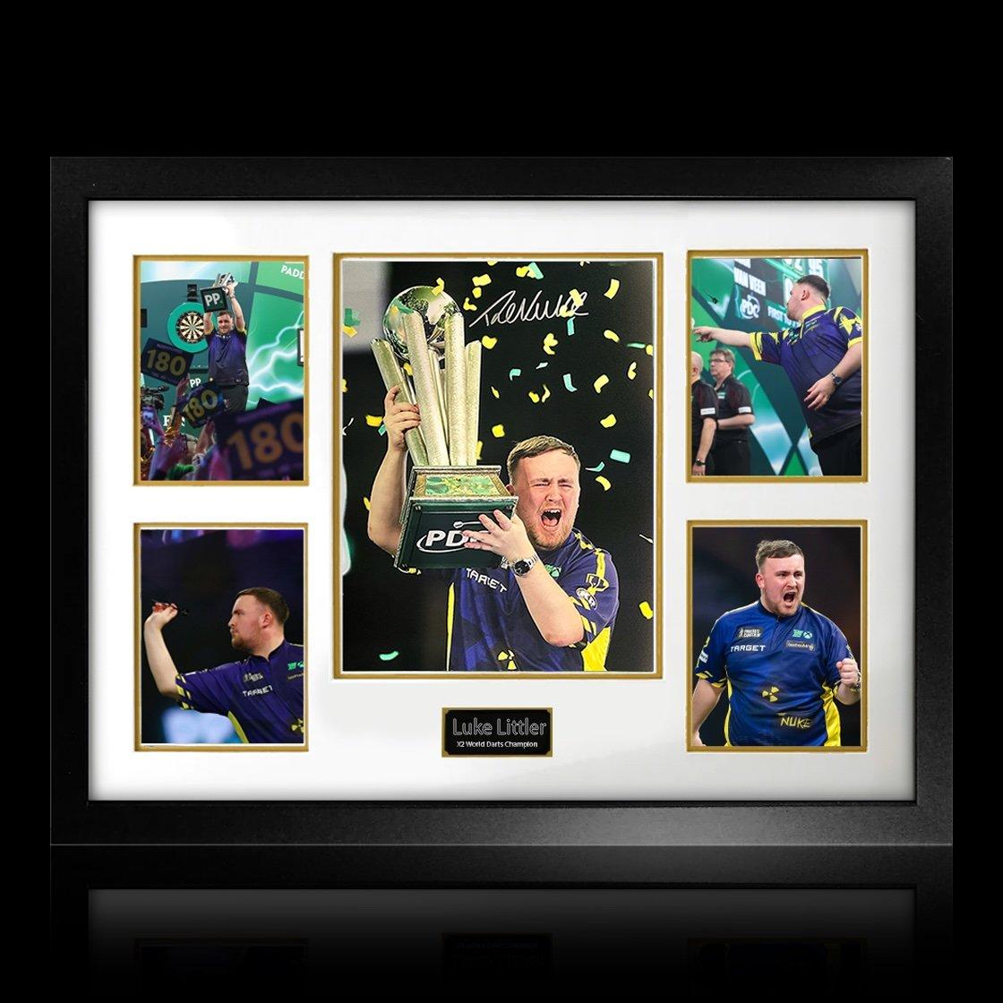 Purple - The Fan Cave - Luke Littler Signed World Champion Image Premium - 1
