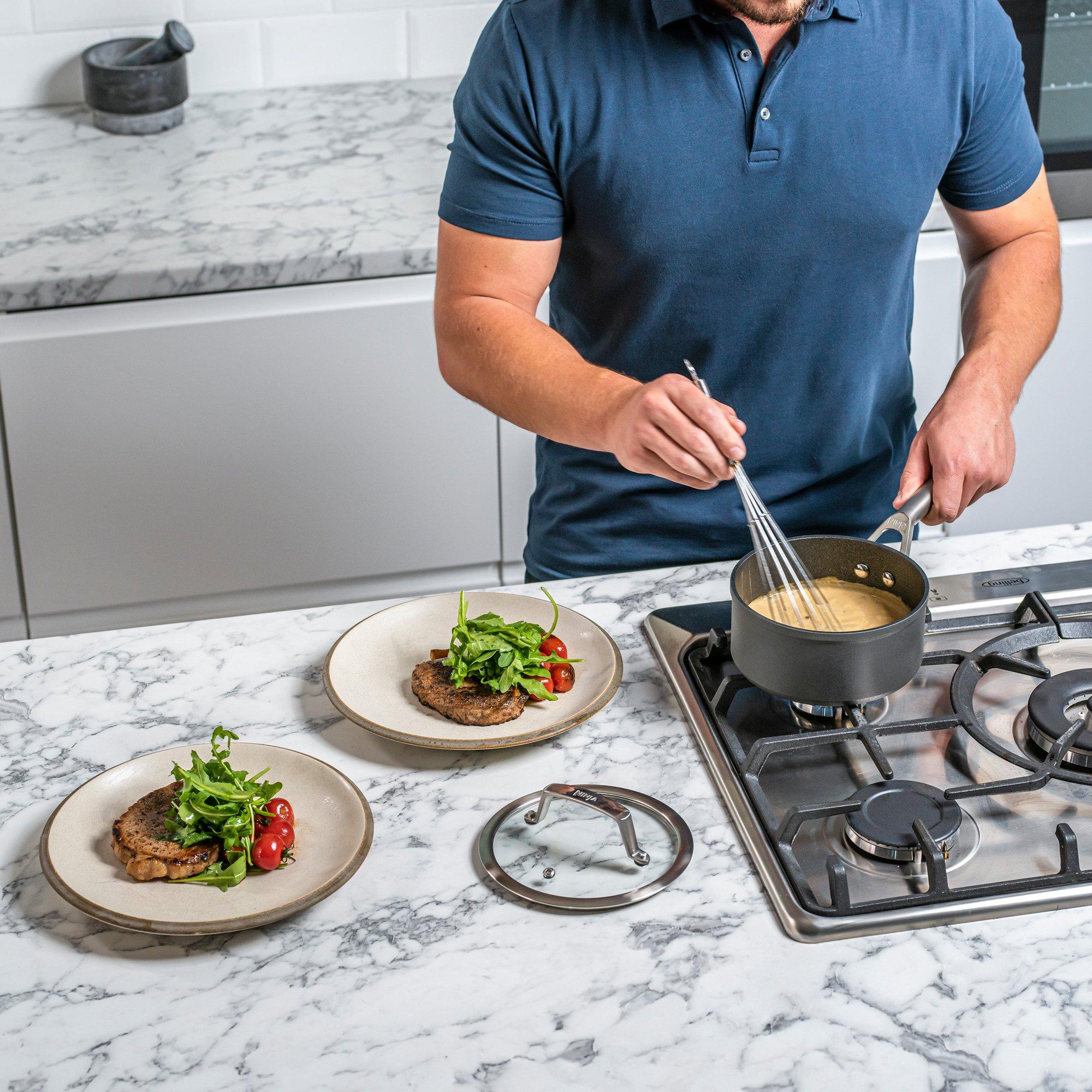 Grey - Ninja - Ninja Foodi ZEROSTICK 16cm Saucepan with Lid - 5