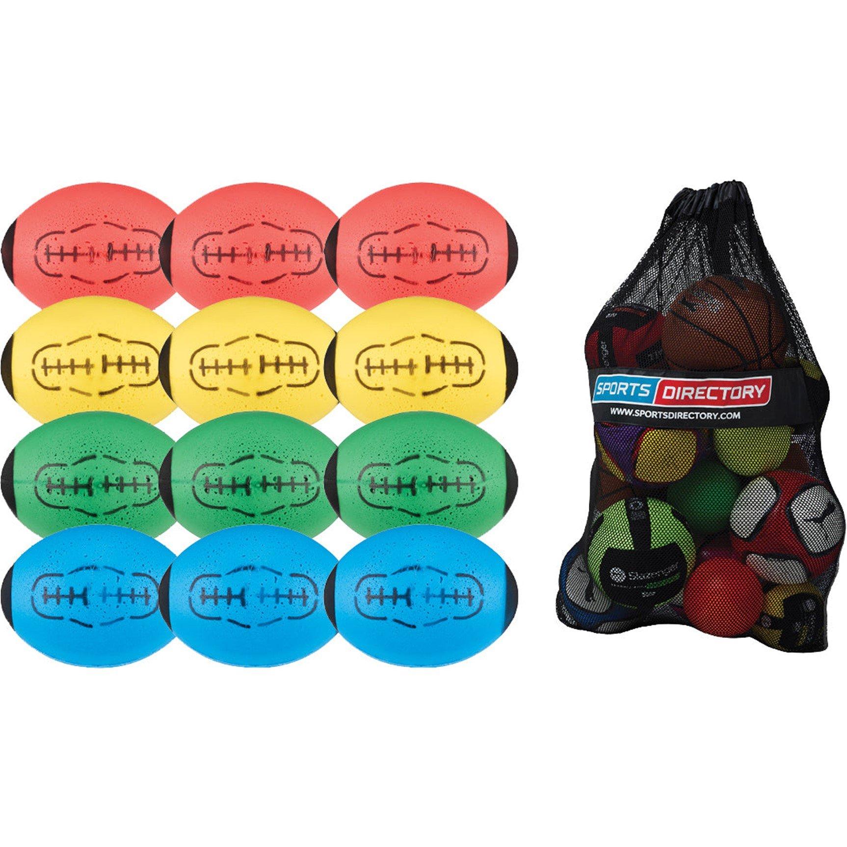 Neutral - Unbranded - Soft Foam Rugby Balls - Pack of 12