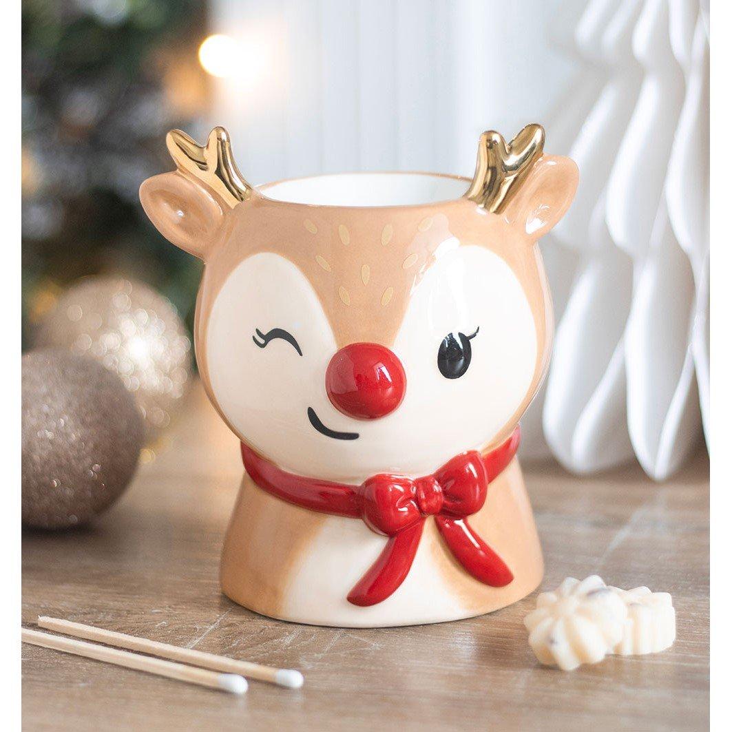White - Something Different - Ruby the Reindeer Oil Burner and Wax Warmer - 1