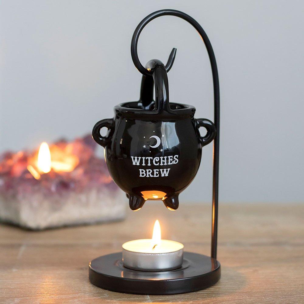 White - Something Different - Witches Brew Hanging Cauldron Oil Burner - 1