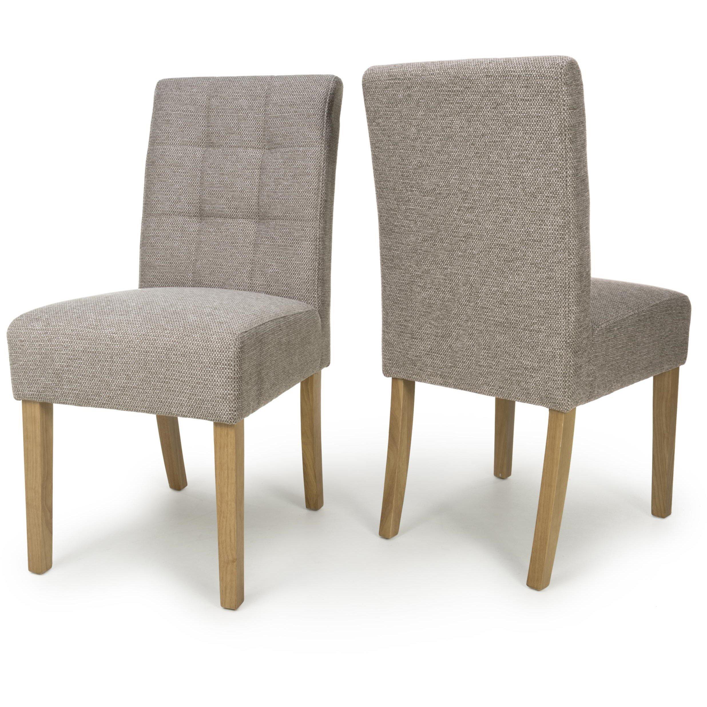 Set of 2 Moseley Weave Mocha Dining Chairs