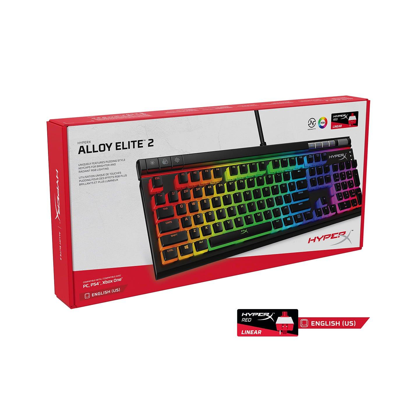 Black - HyperX - Alloy Elite 2 Mechanical Gaming Keyboard - 3