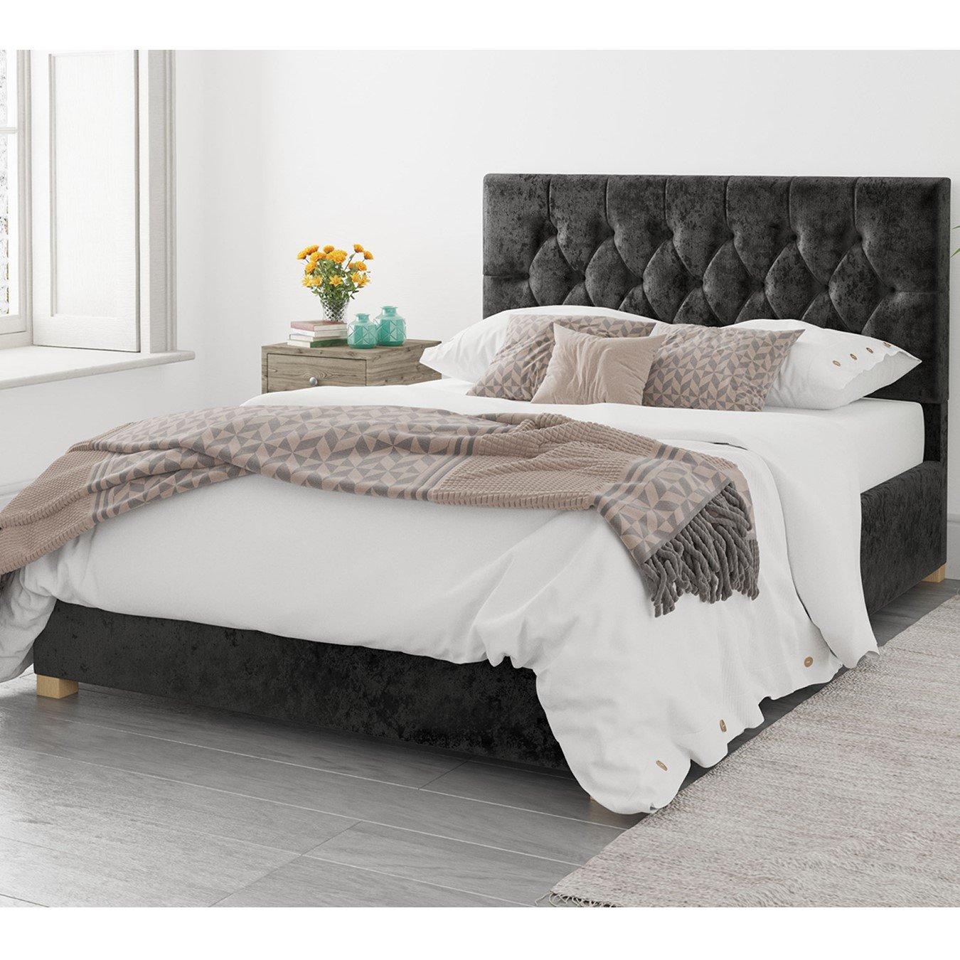 Aspire  Olivier Ottoman Storage Bed - Black - Super King