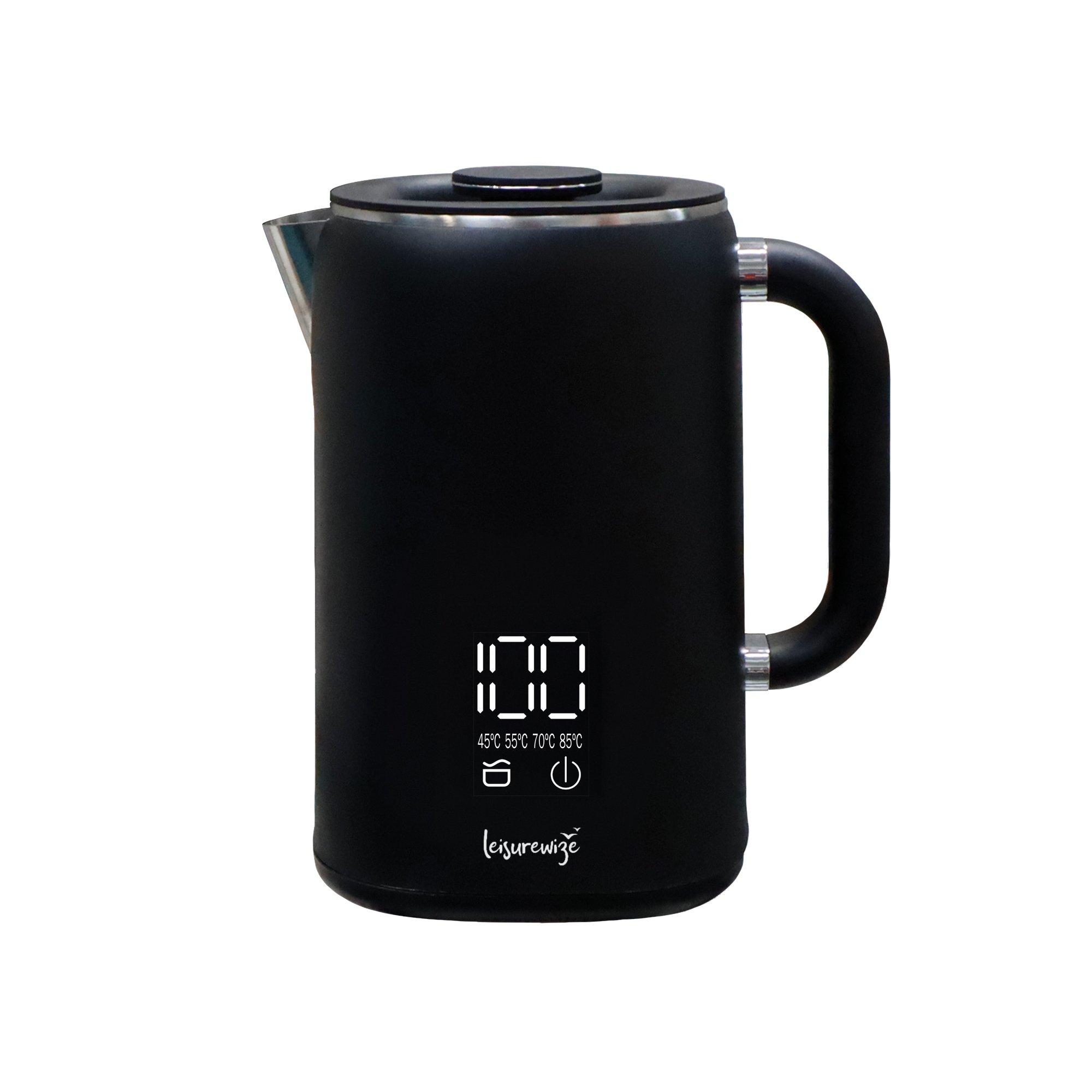 Streetwize  Sleek Led Kettle Black - 1.7L