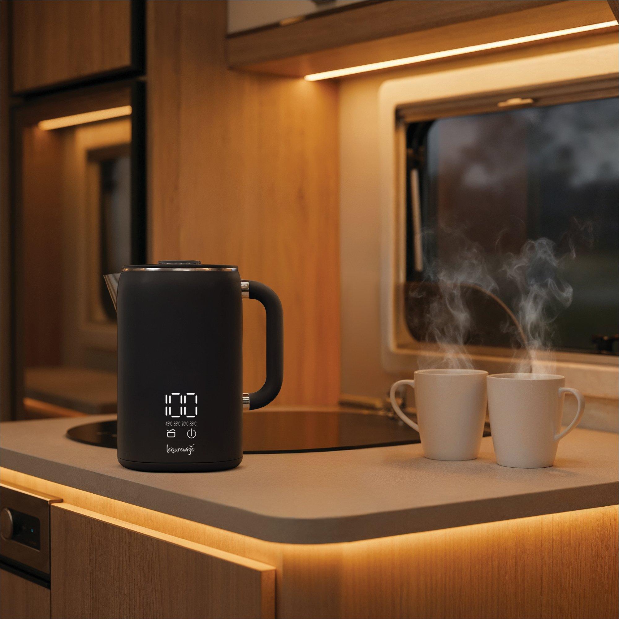 Black - Streetwize - Sleek LED Kettle Black - 2