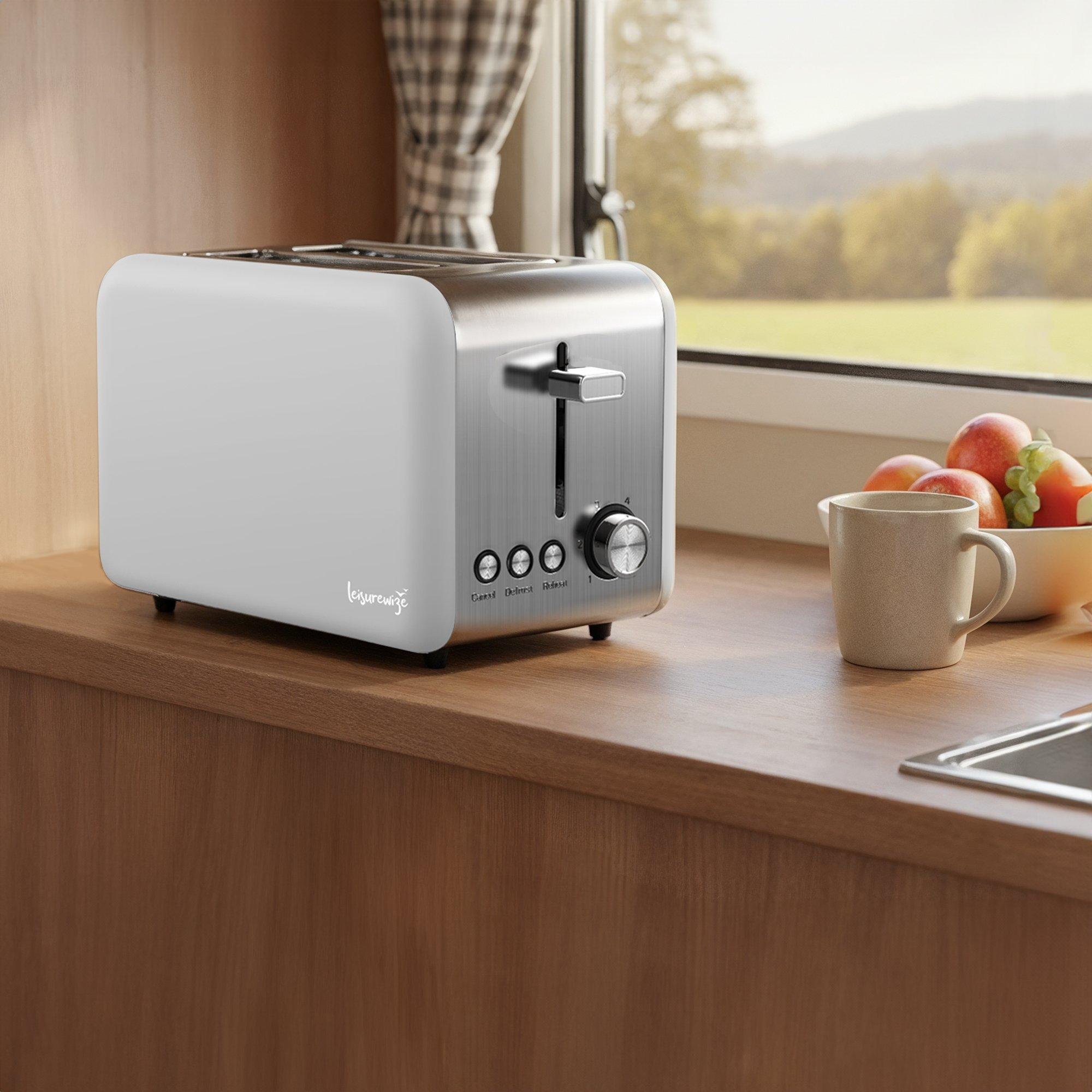 Grey - Streetwize - Sleek Toaster - Grey - 2