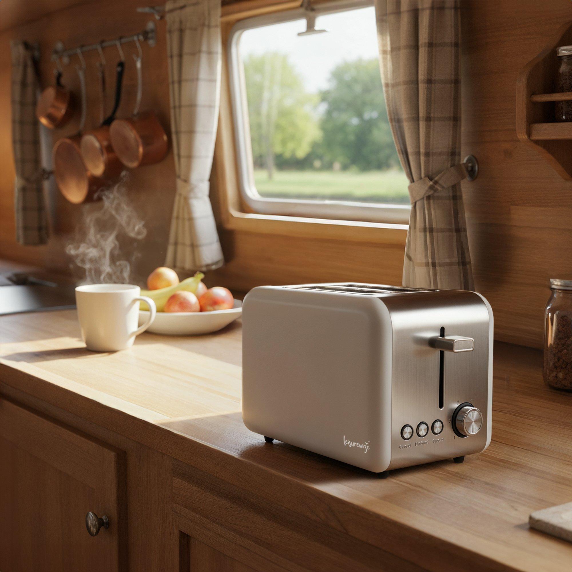 Grey - Streetwize - Sleek Toaster - Grey - 3