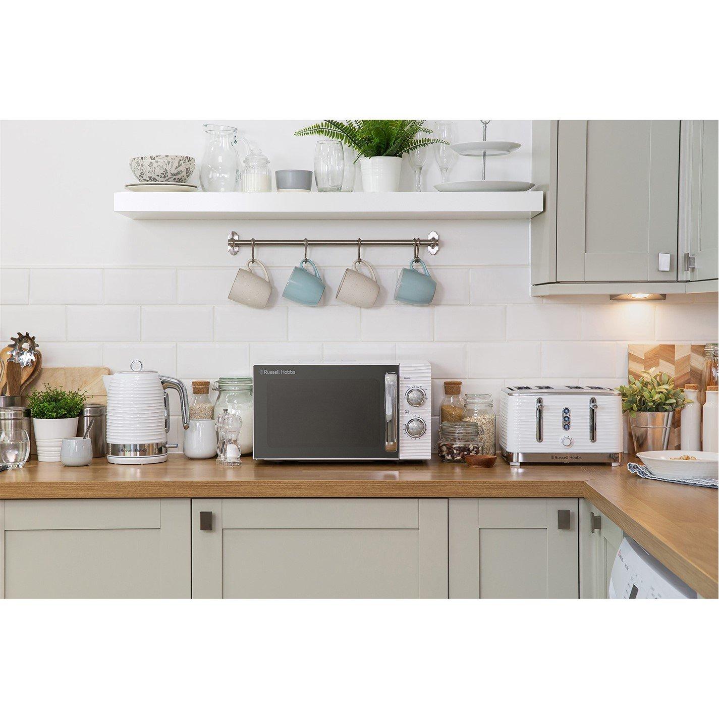 White - Russell Hobbs - RHM1731 17L Inspire Manual Microwave - 2