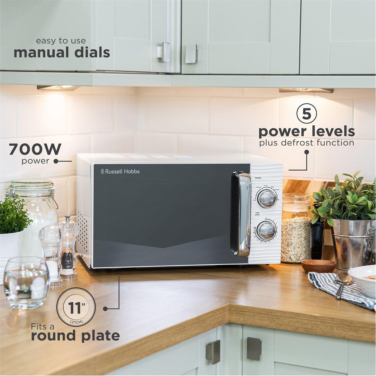 White - Russell Hobbs - RHM1731 17L Inspire Manual Microwave - 6