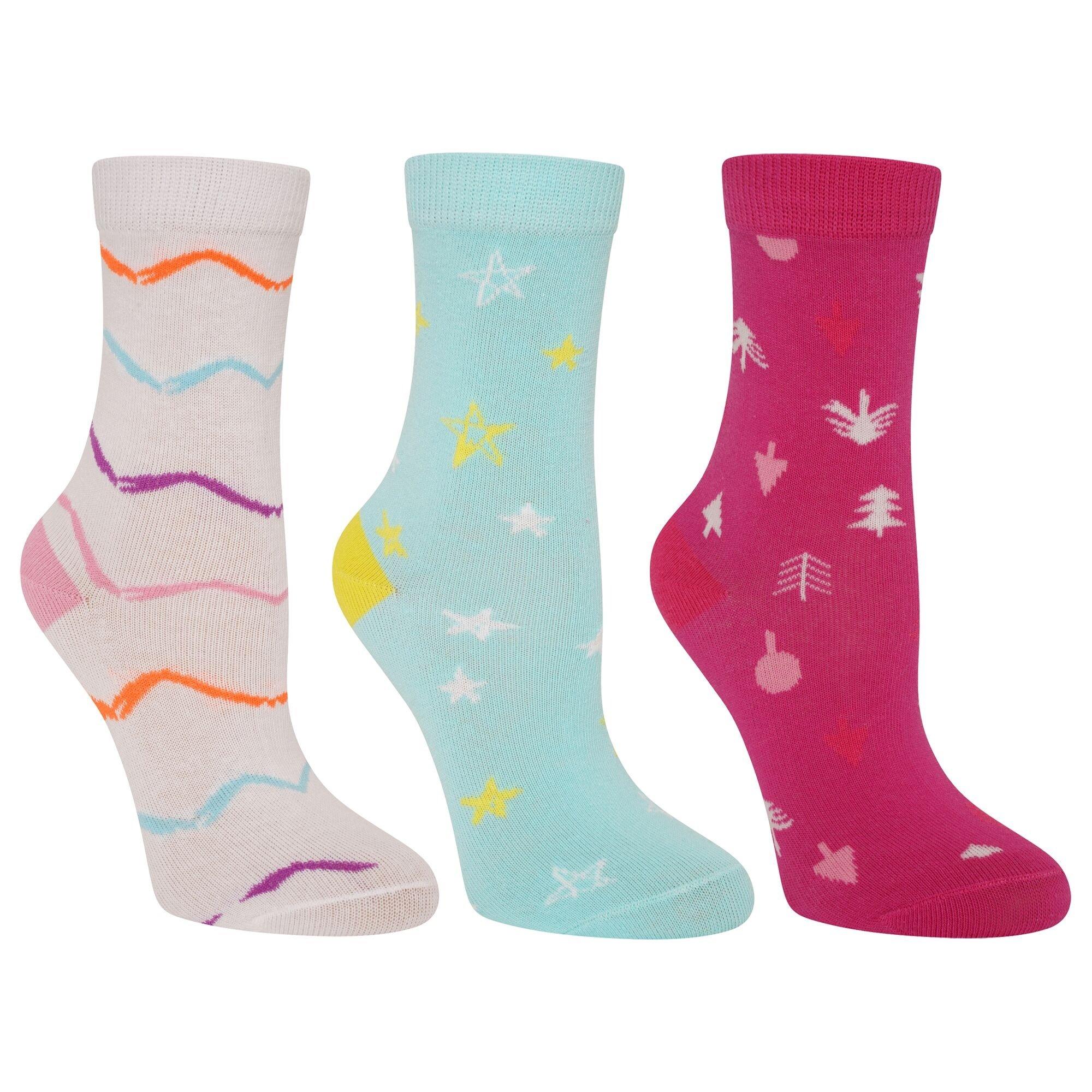 Dare 2b Kids Curiosity Socks - Elecblu/Lemn