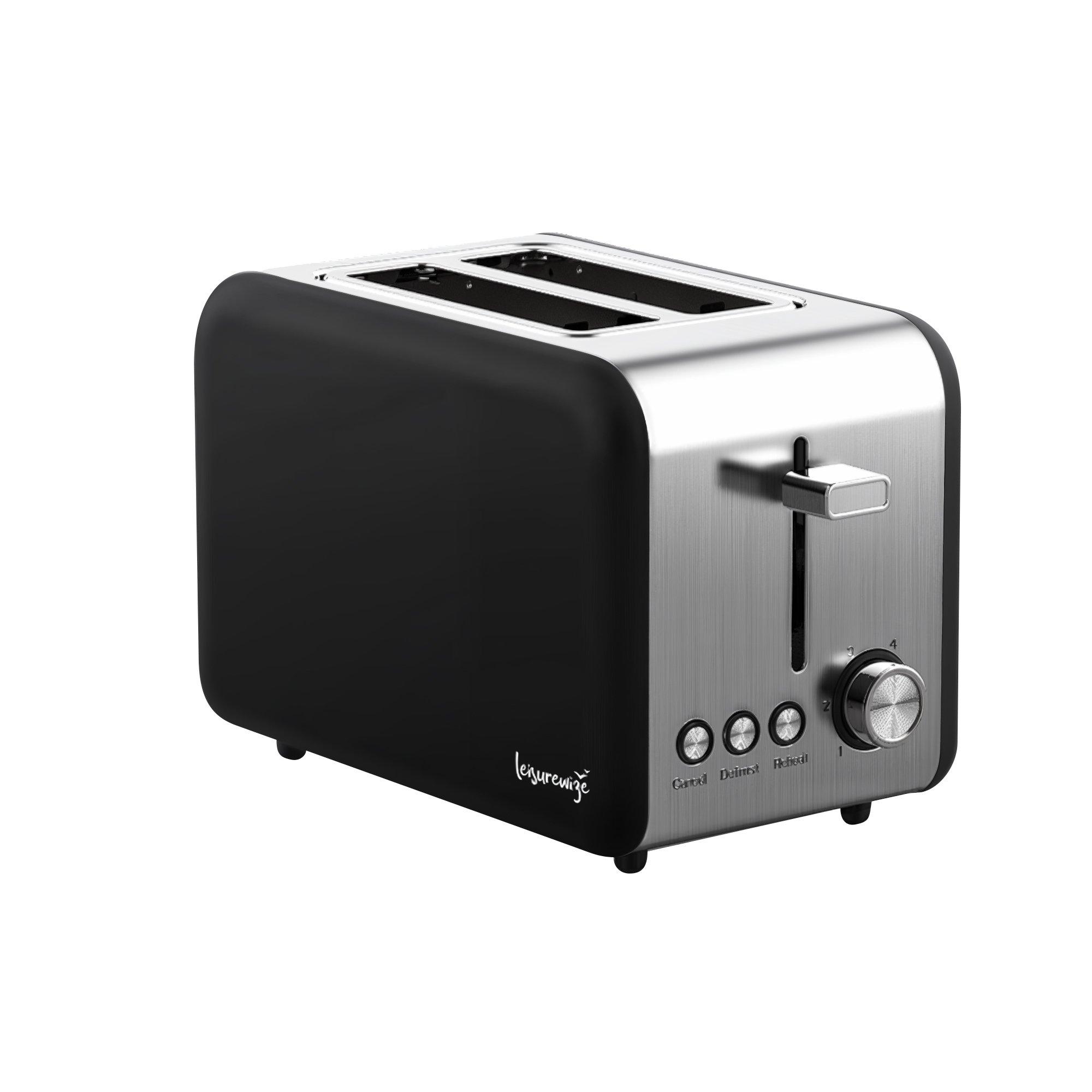 Black/Silver - Streetwize - Sleek Toaster - Black - 1