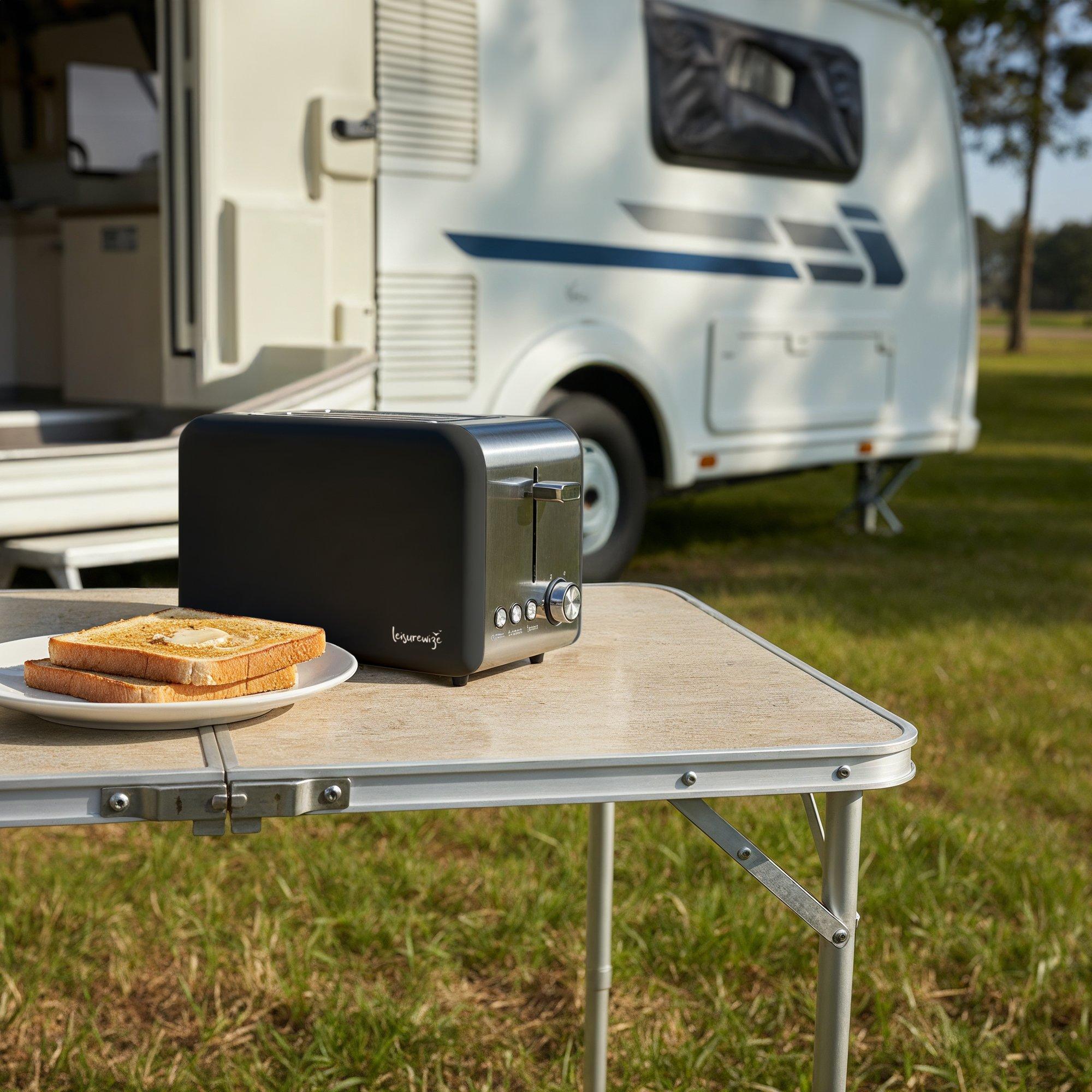Black/Silver - Streetwize - Sleek Toaster - Black - 4
