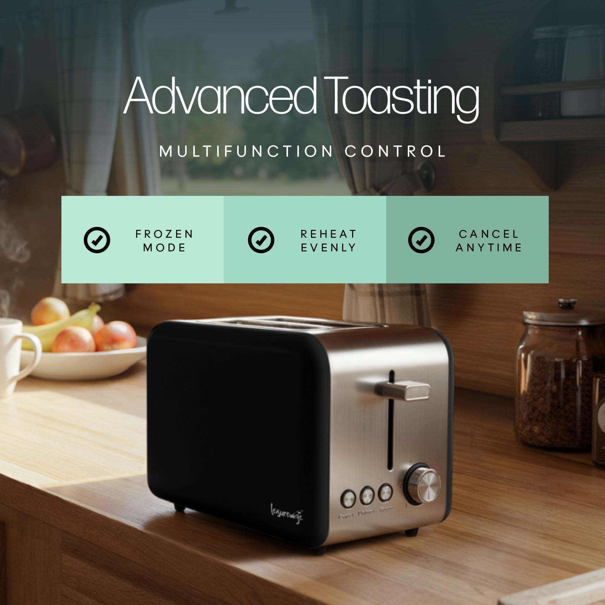Black/Silver - Streetwize - Sleek Toaster - Black - 5