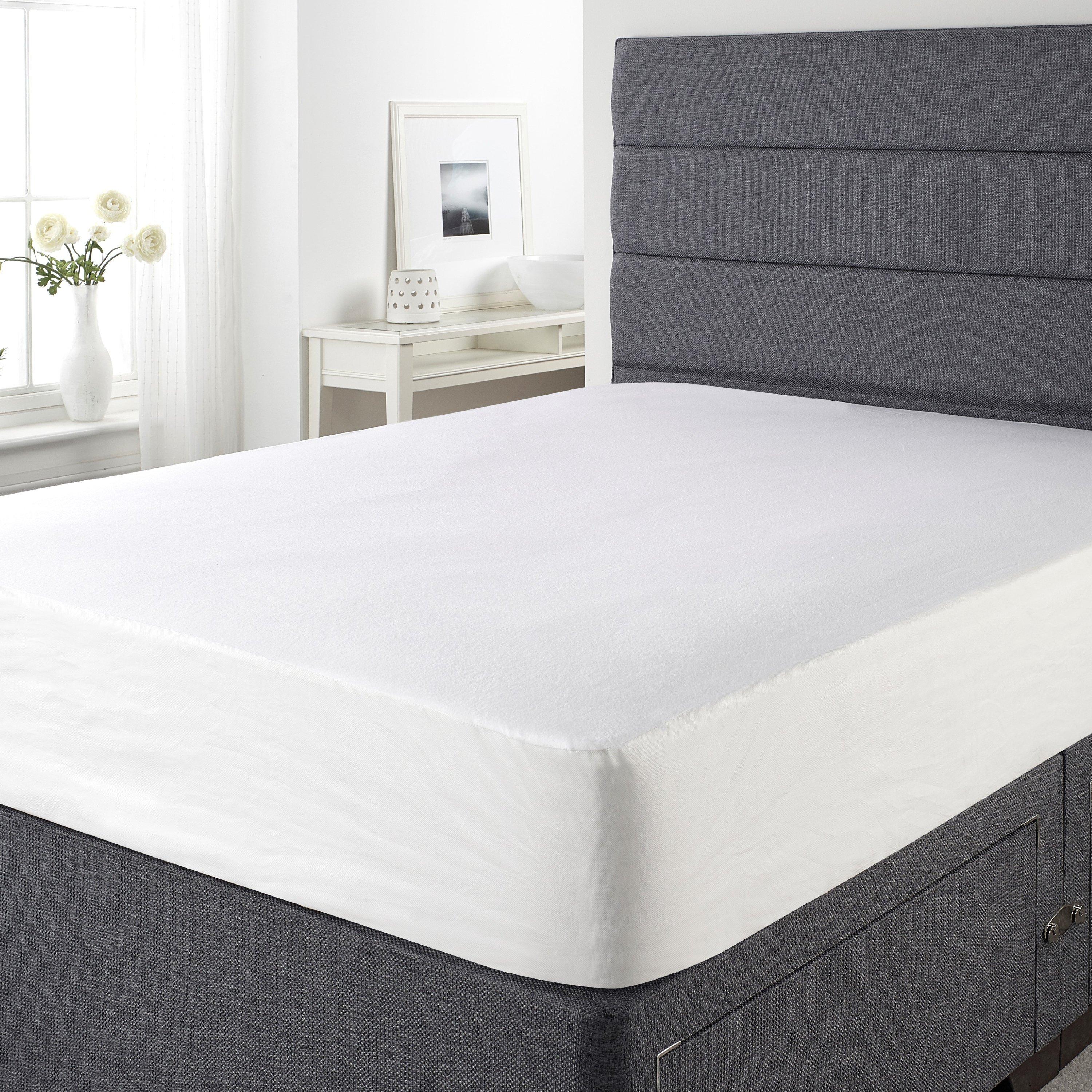 White - Downland - Essential Soft Touch Waterproof Mattress Protector - 2