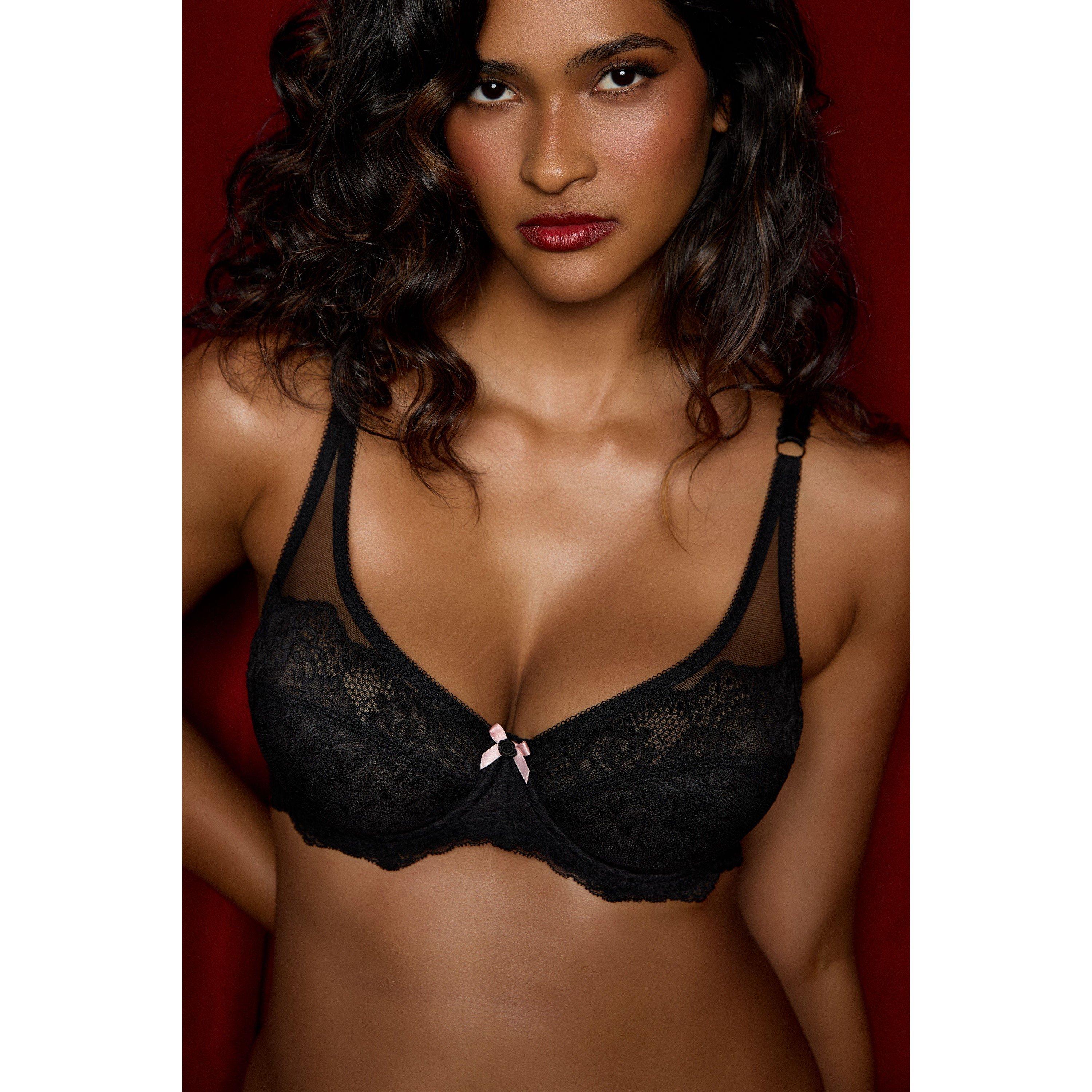 Black - Playful Promises - Stephanie Black Lace High Apex Bra - 1