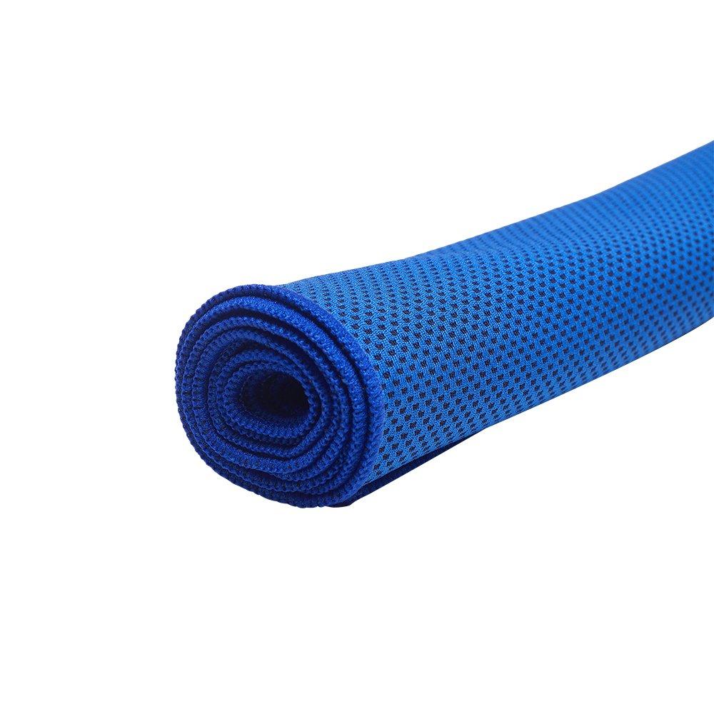 Blue - LIFE IDEAS SPORT - 4 Packs Quick Dry Towel for Outdoor Activities - 5