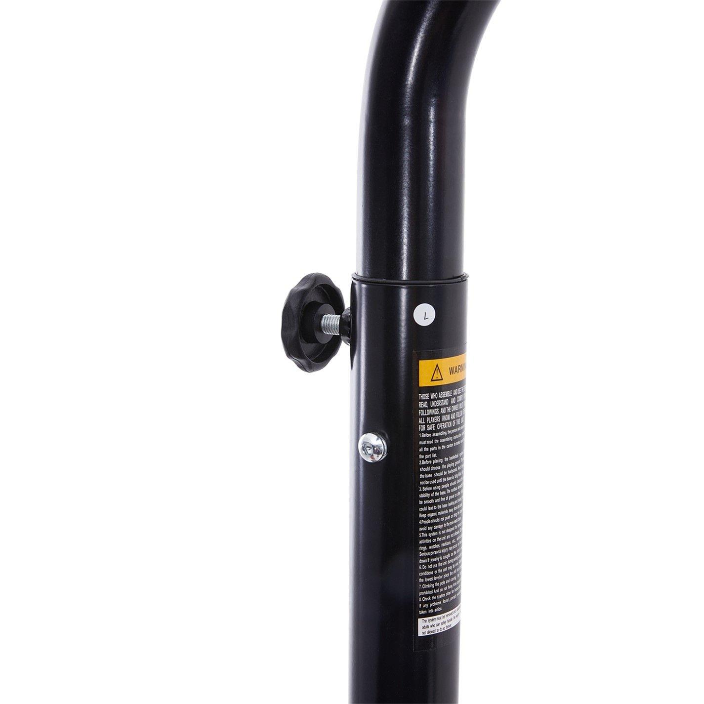 Black - LIFE IDEAS SPORT - Adjustable Basketball Hoop - 6