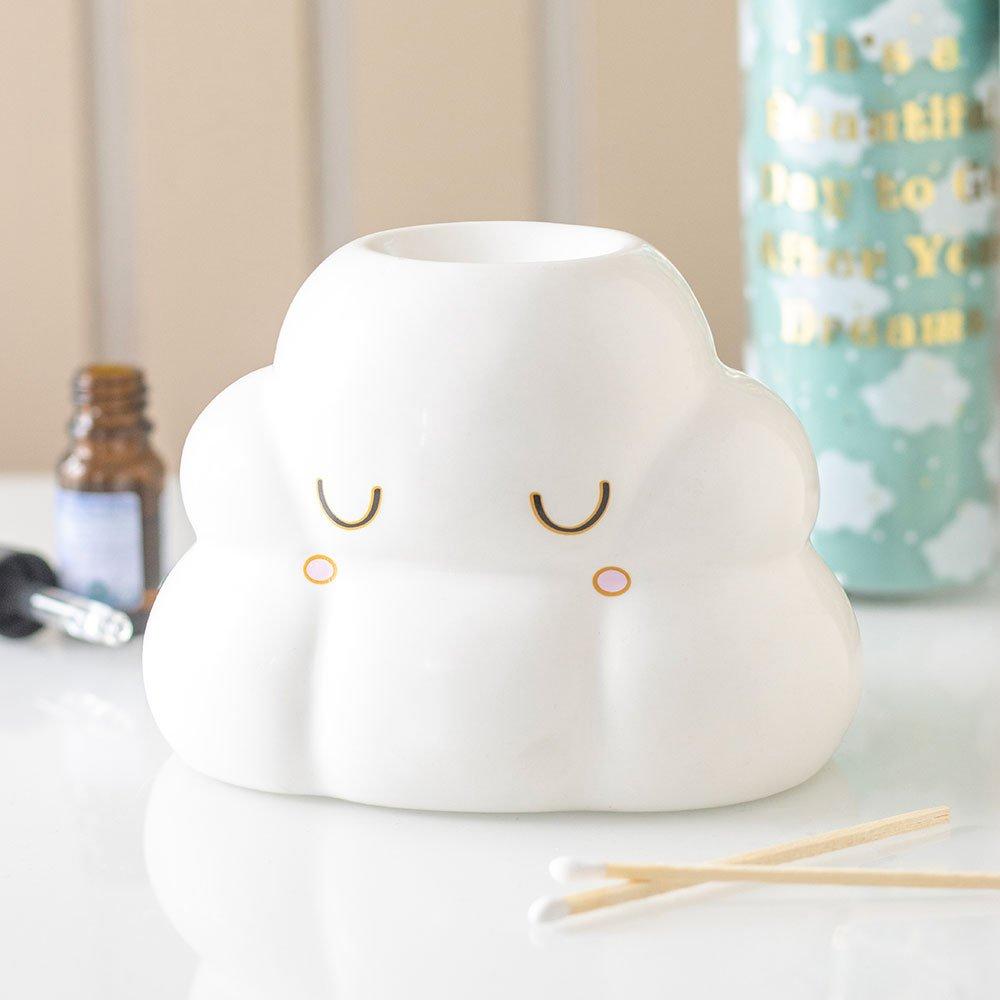 Something Different  Cloud Shaped Oil Burner - White