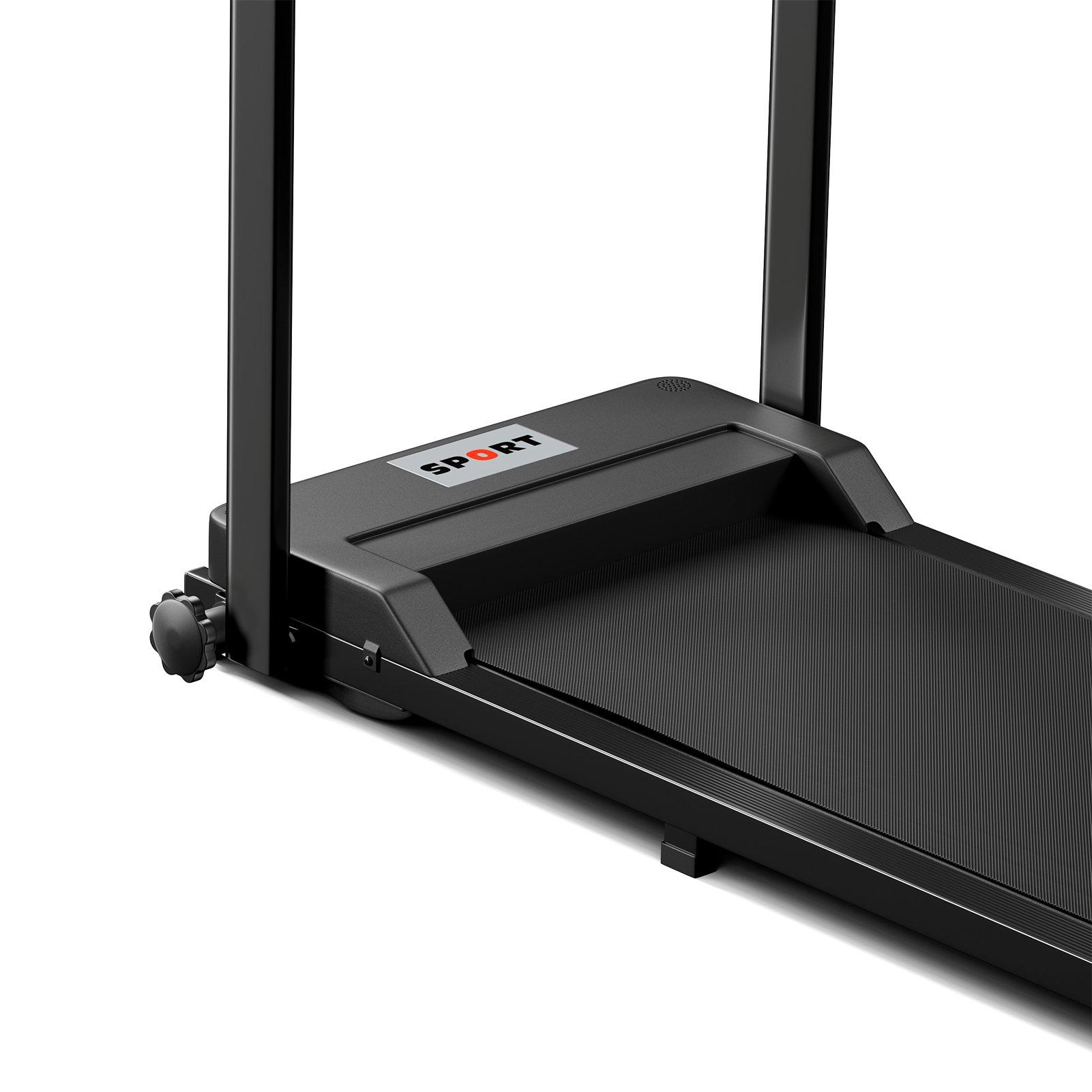 Black - LIFE IDEAS SPORT - Folding Protective Indoor Treadmill - 8