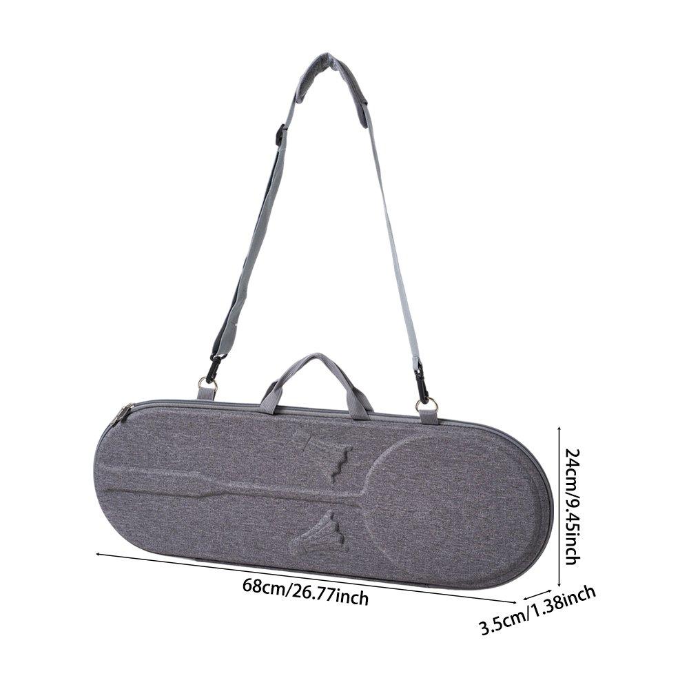 Grey - LIFE IDEAS SPORT - Portable Badminton Racket Bag with Shoulder Strap - 2