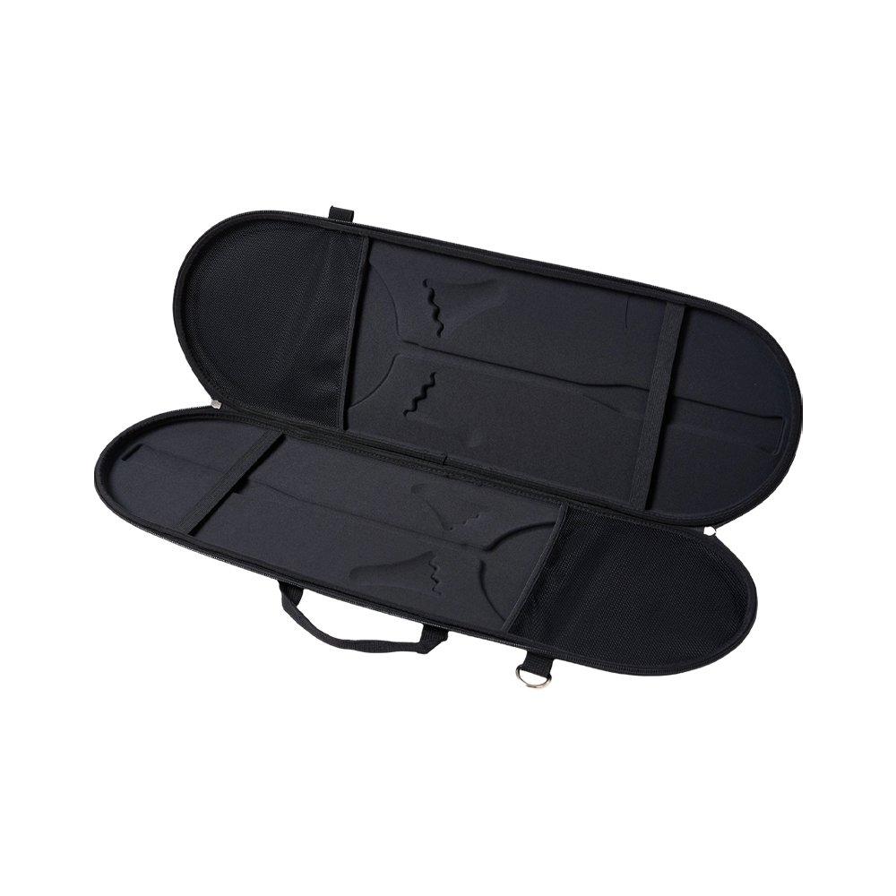 Black - LIFE IDEAS SPORT - Portable Badminton Racket Bag with Shoulder Strap - 4