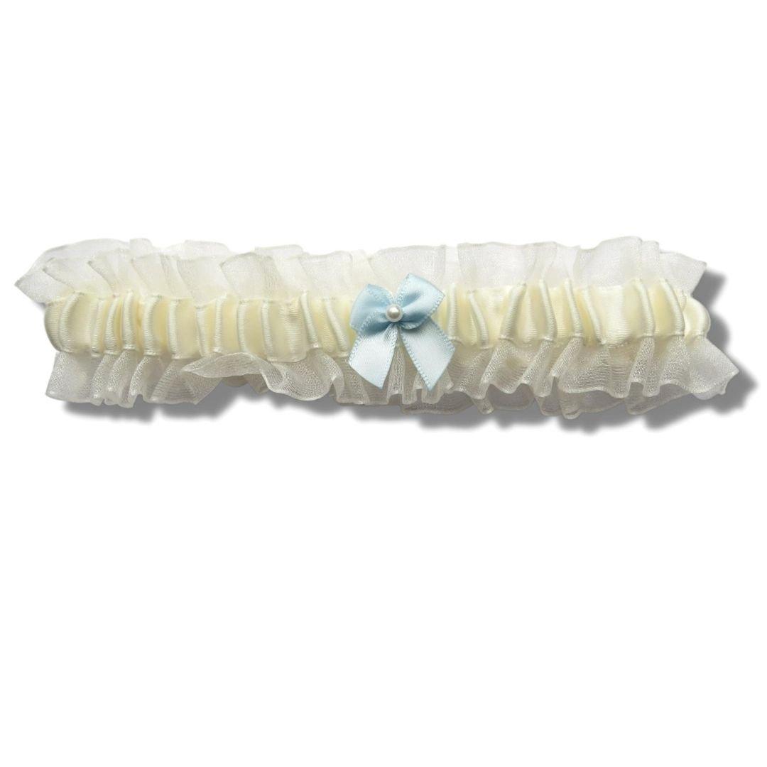 White - Aye Do Gifts - Something Blue Lucky Wedding Garter - 2