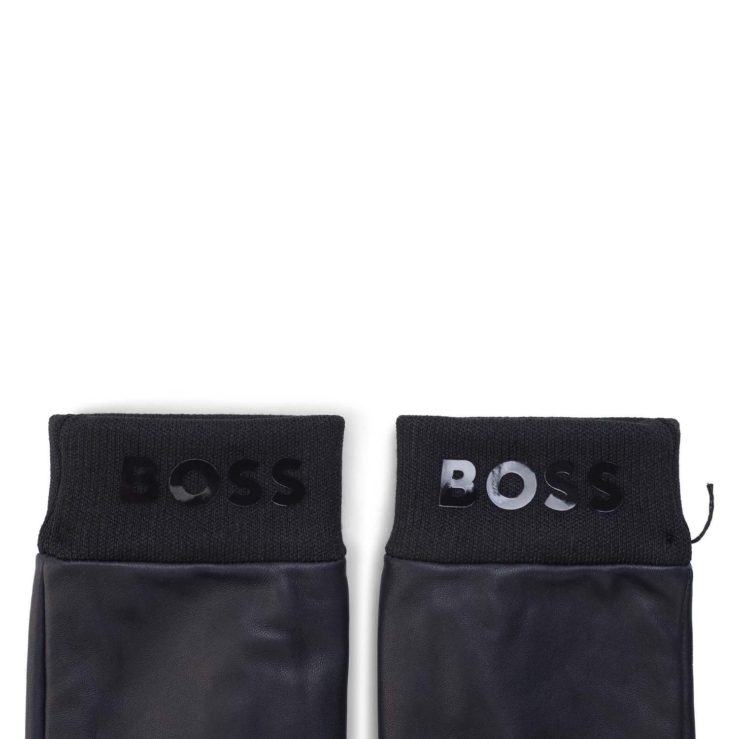 Dark Blue - Boss - Hyden 1 Leather Gloves - 3