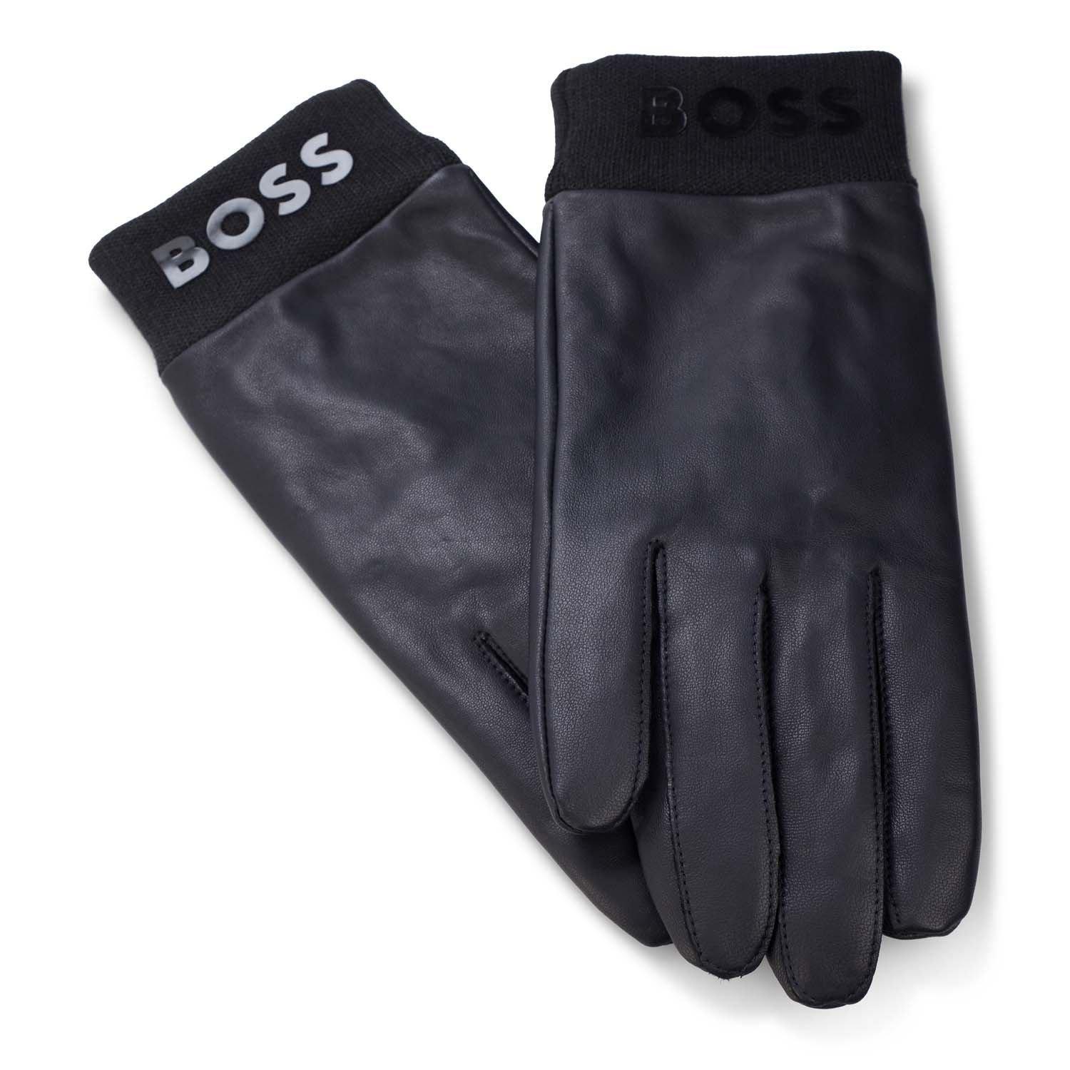 Dark Blue - Boss - Hyden 1 Leather Gloves - 4