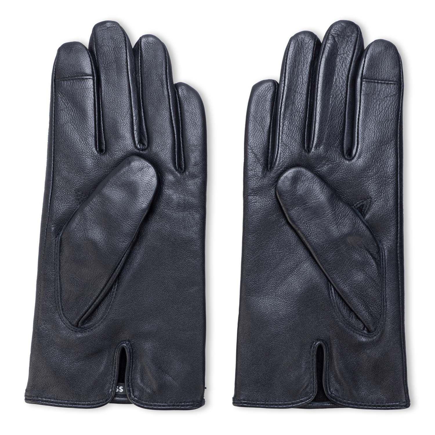 Dark Blue - Boss - Gioli Leather Gloves - 2