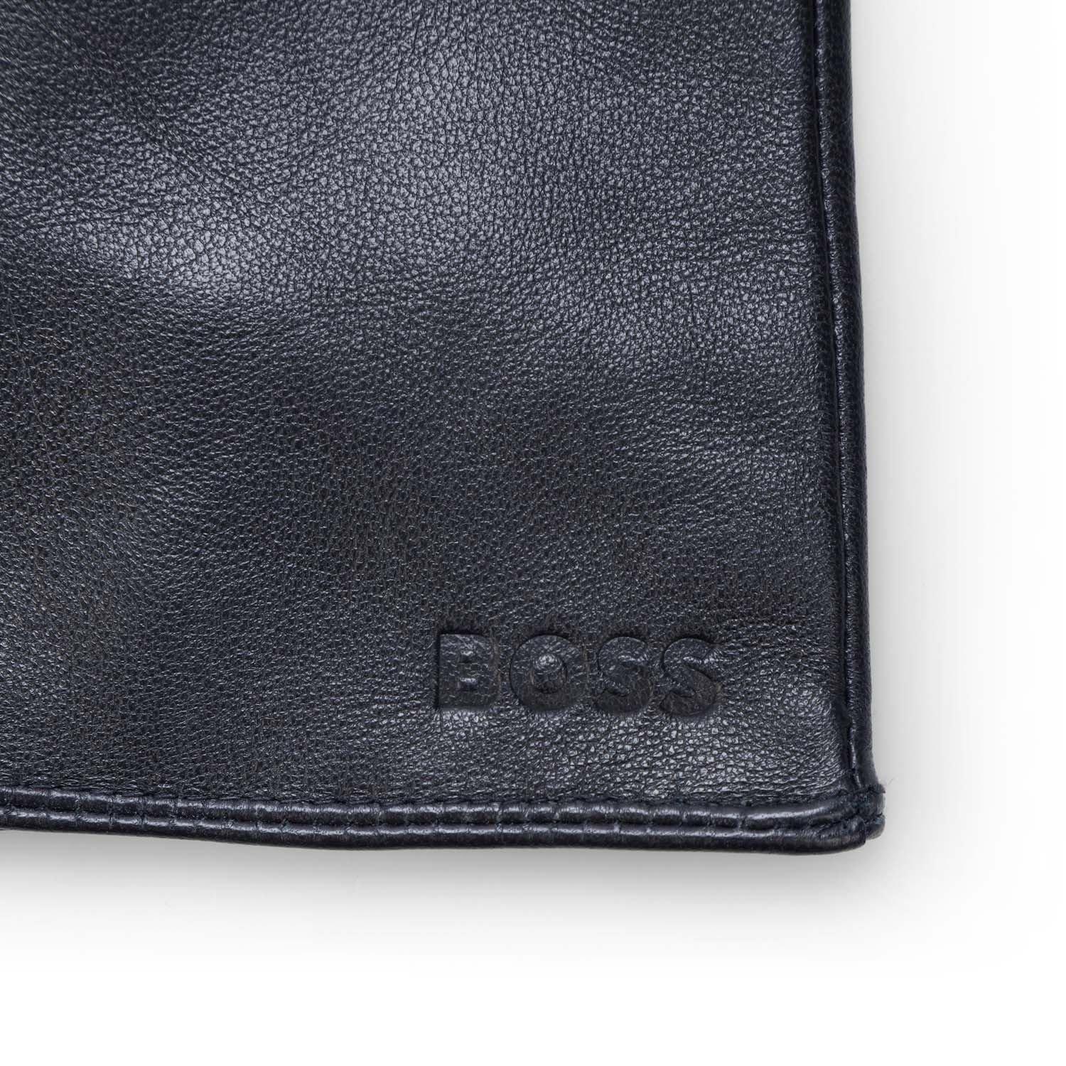 Dark Blue - Boss - Gioli Leather Gloves - 3