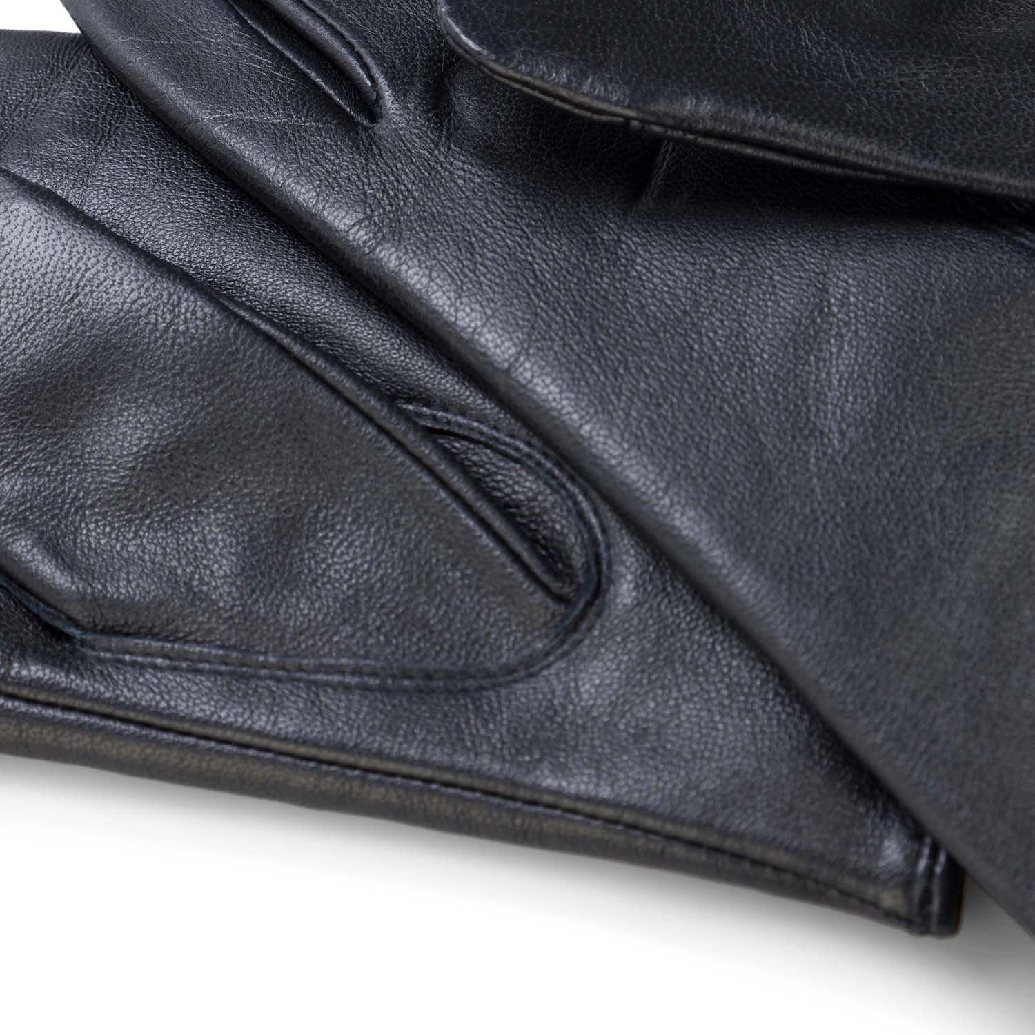 Dark Blue - Boss - Gioli Leather Gloves - 4