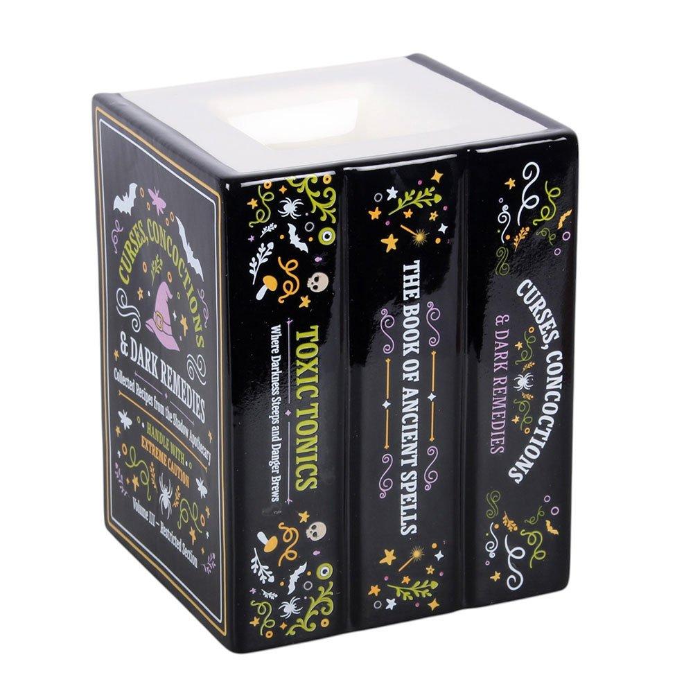 White - Something Different - Witchs Apothecary Book Shaped Oil Burner and Wax - 2