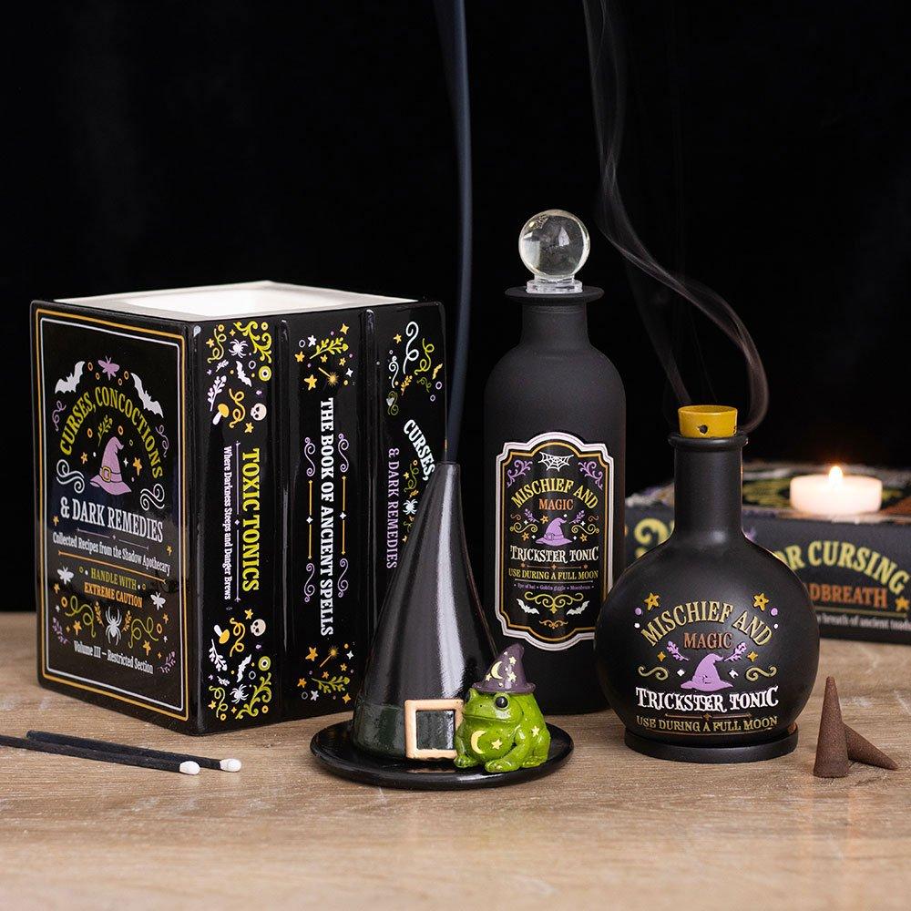 White - Something Different - Witchs Apothecary Book Shaped Oil Burner and Wax - 5
