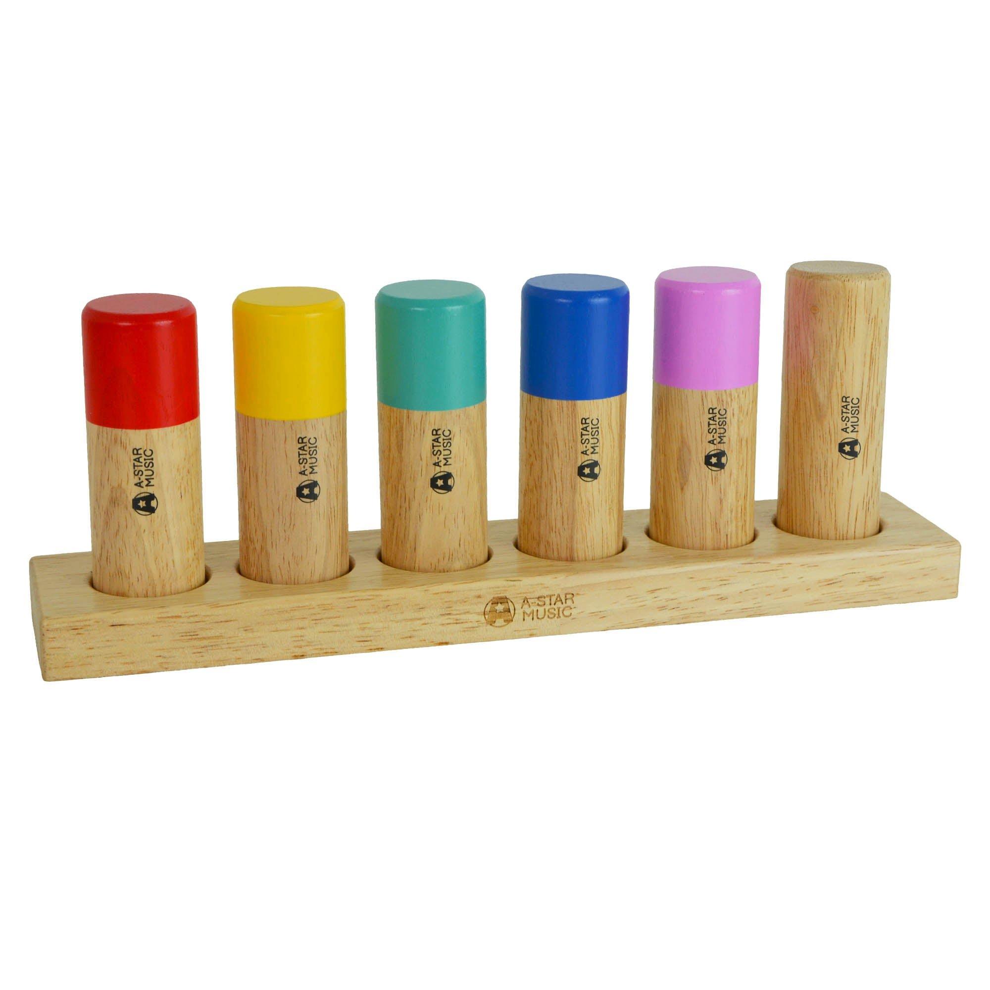 Neutral - A-Star - A-Star Wooden Shaker Set - 6 pieces - 1