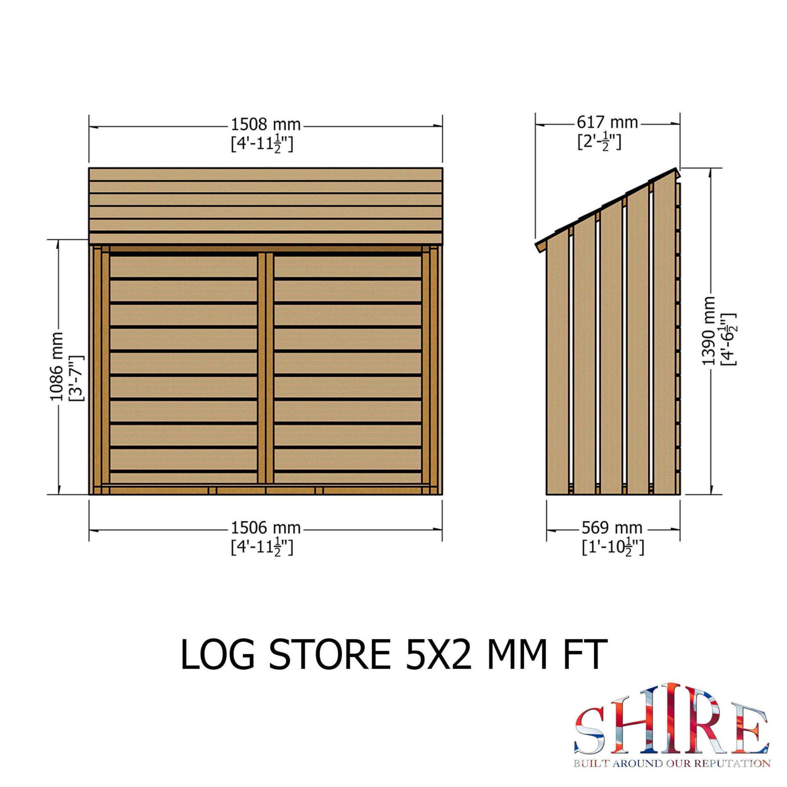 Wood - Shire - Small Log Store - 4