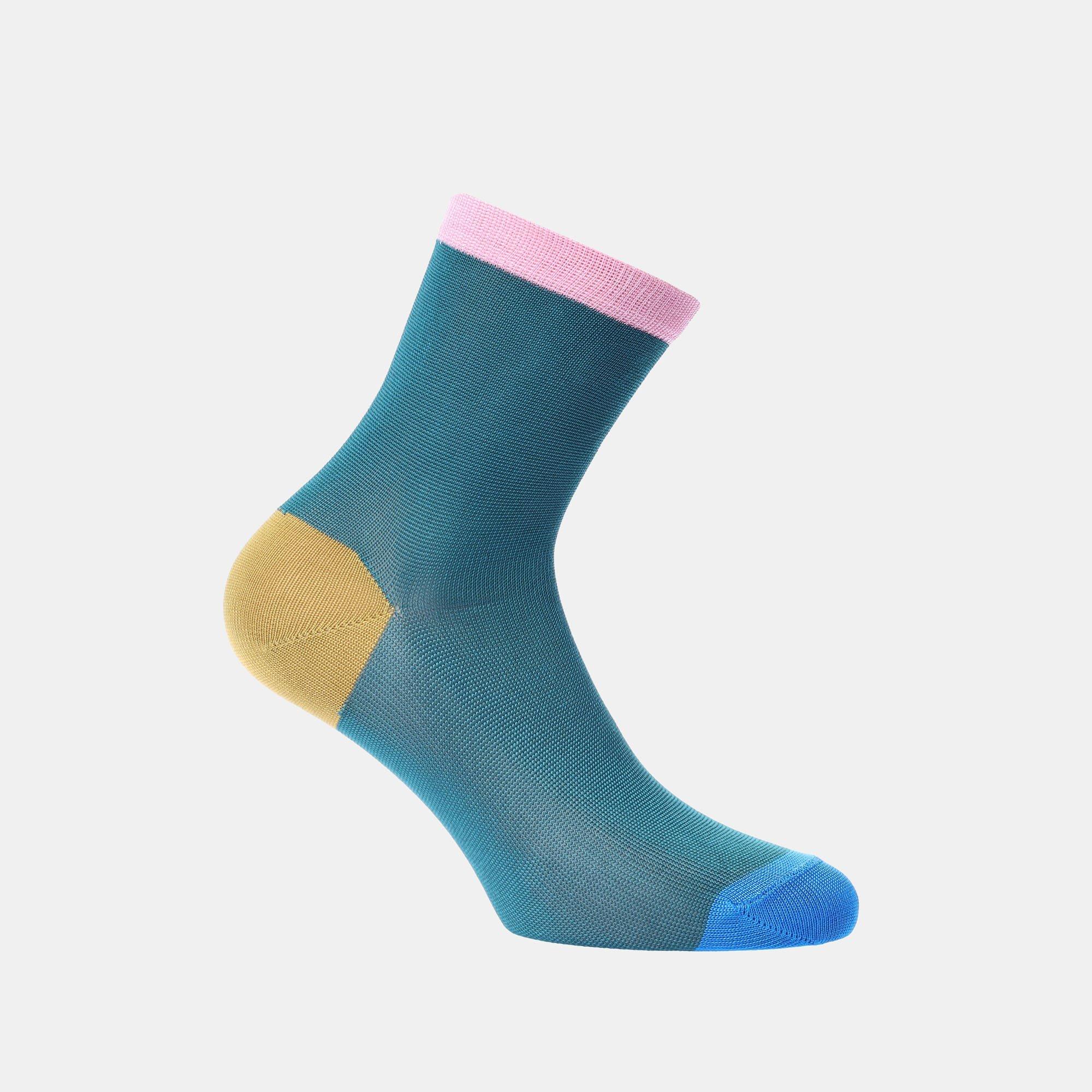 Green - Happy Socks - Grace Ankle Socks - 1